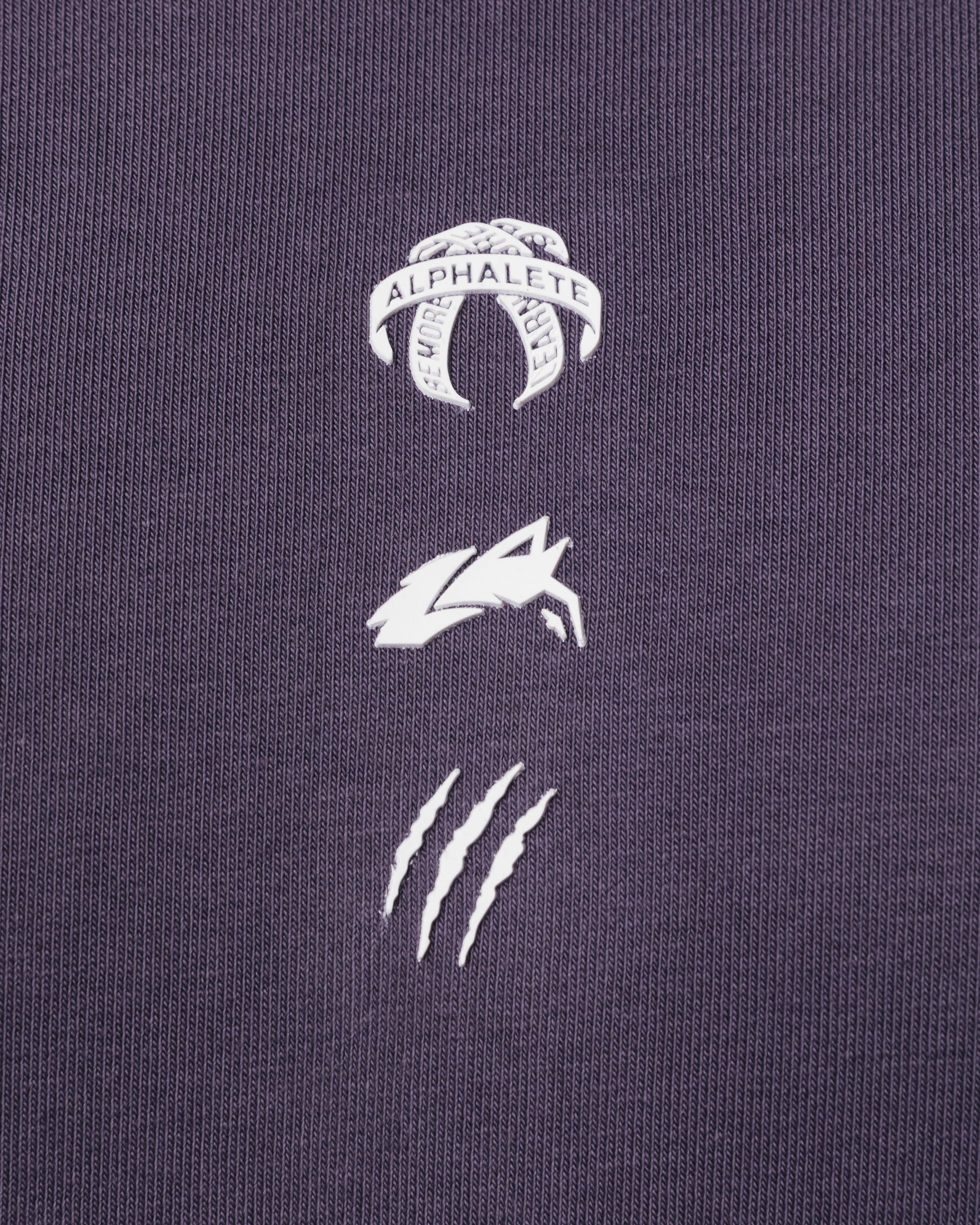 Three Pillar Heavyweight Hoodie - Muted Purple - Image 5