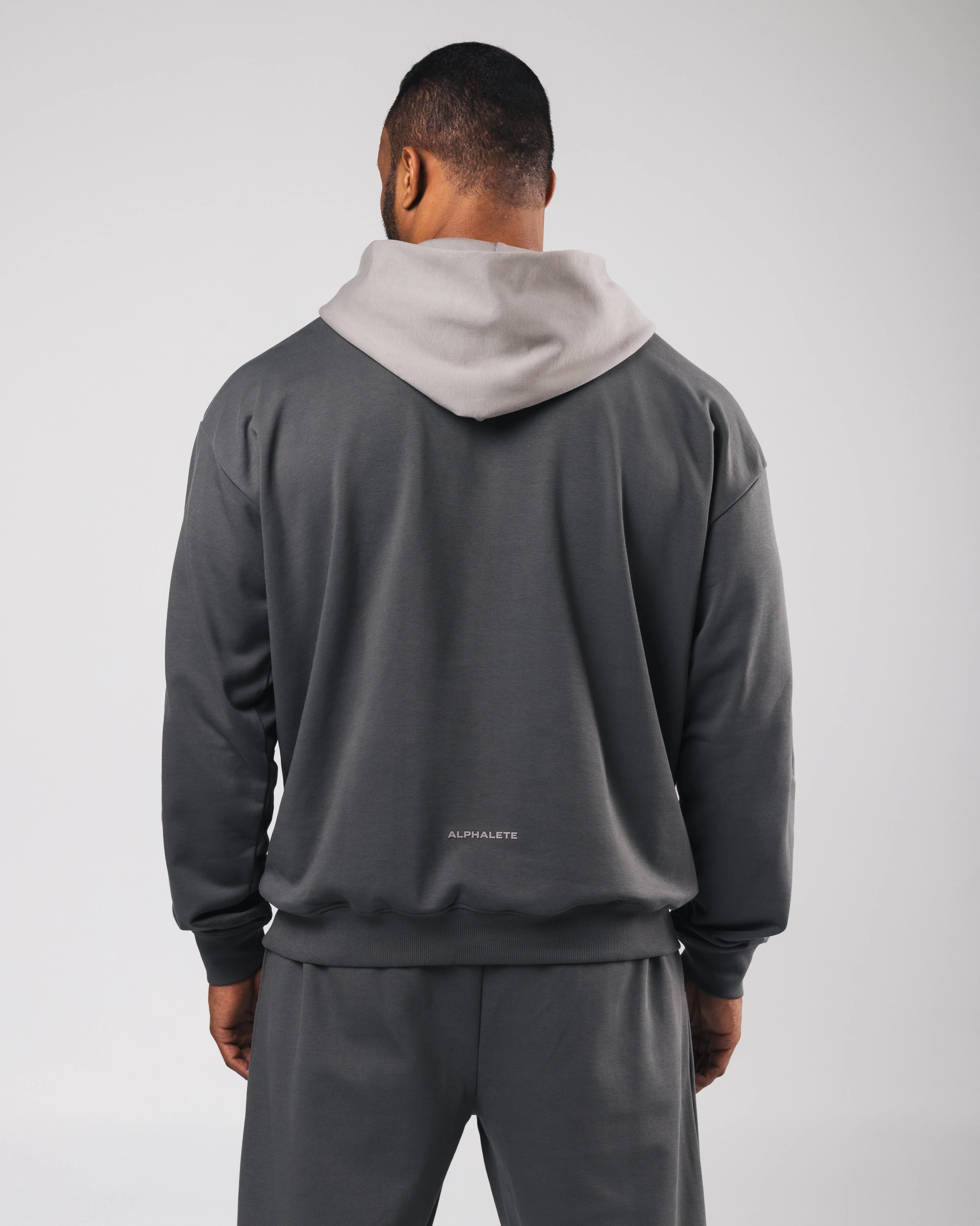 Three Pillar Heavyweight Hoodie - Pewter - Image 4