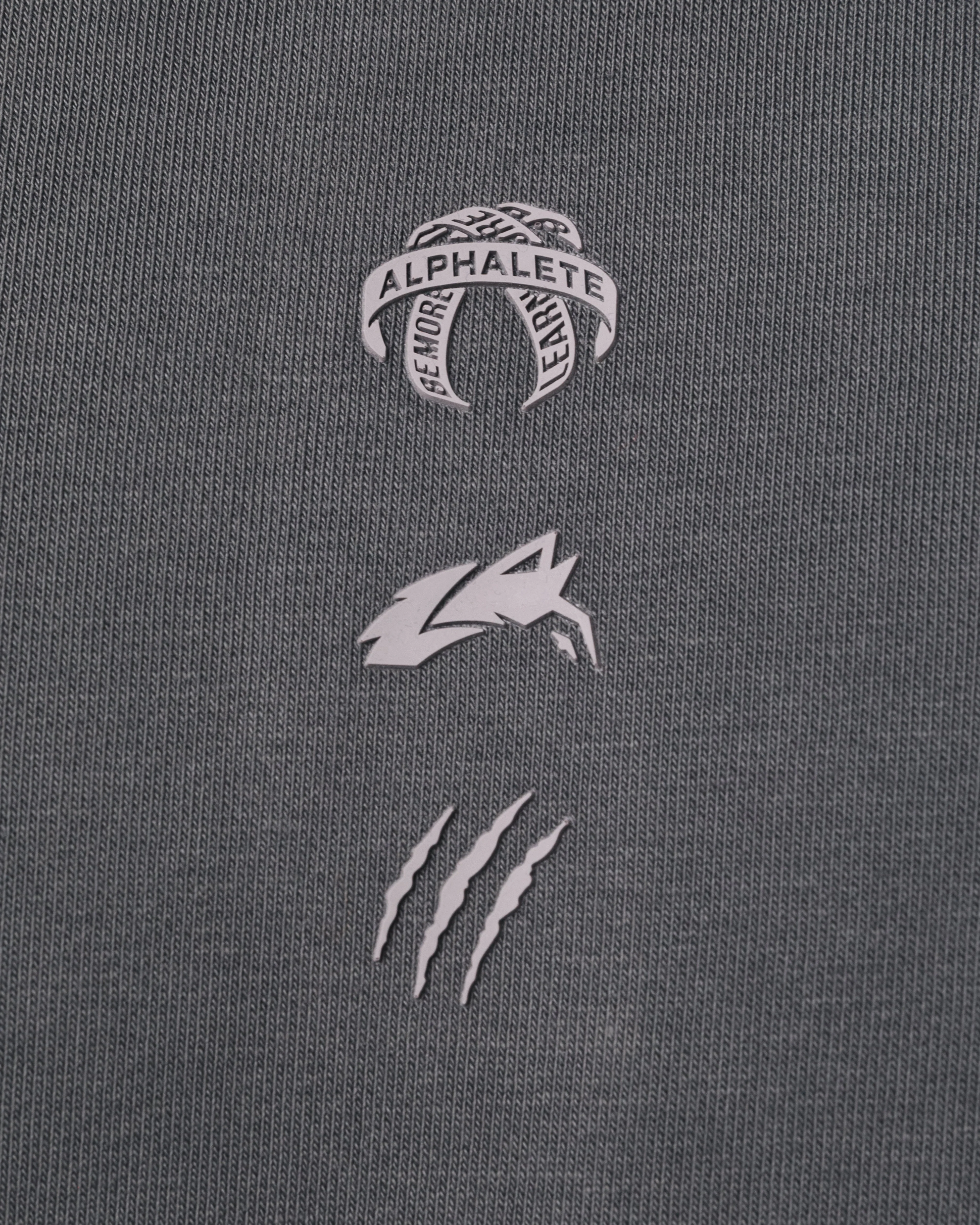 Three Pillar Heavyweight Hoodie - Pewter - Image 5