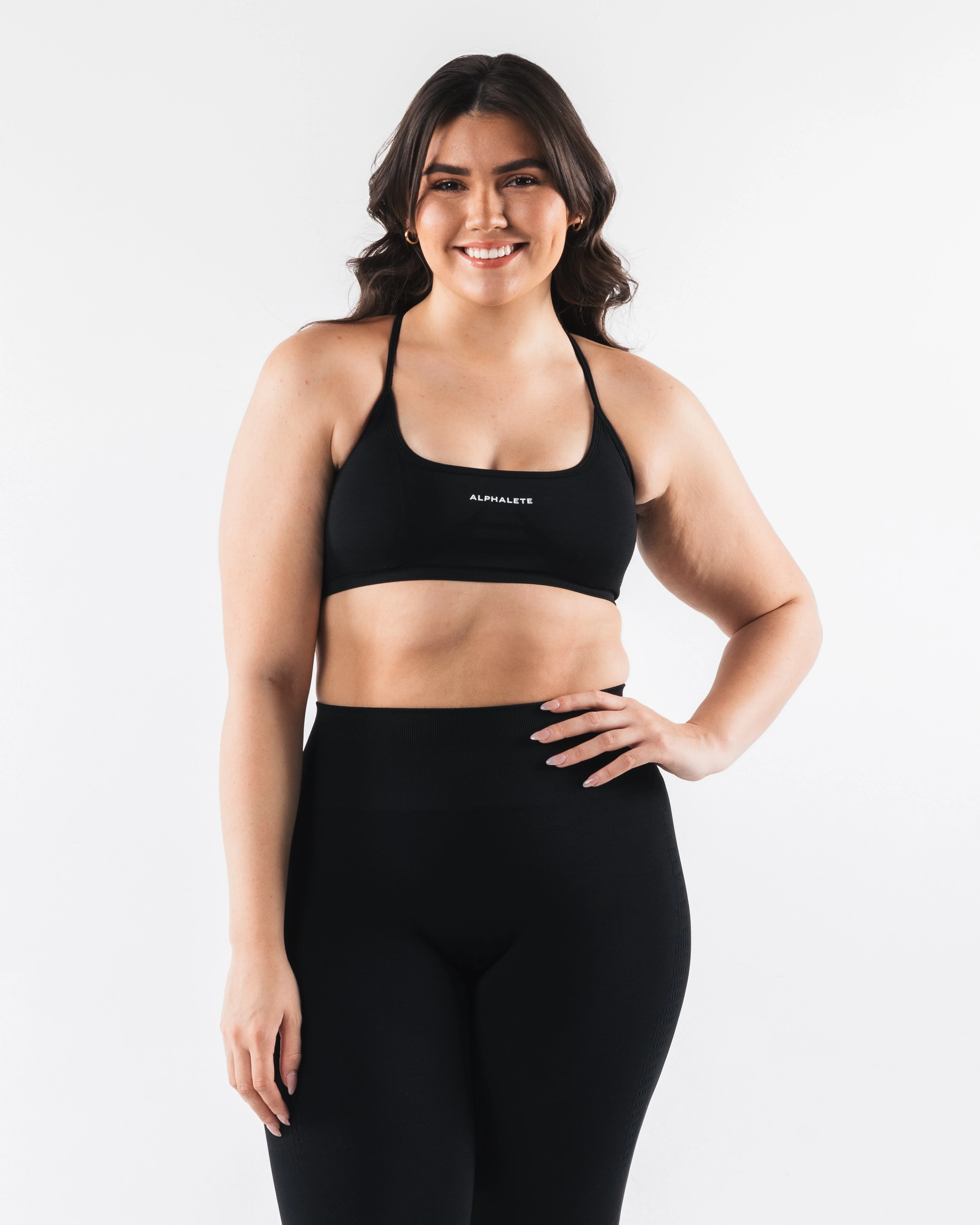 Amplify Back Cross Bra - Black - Image 4