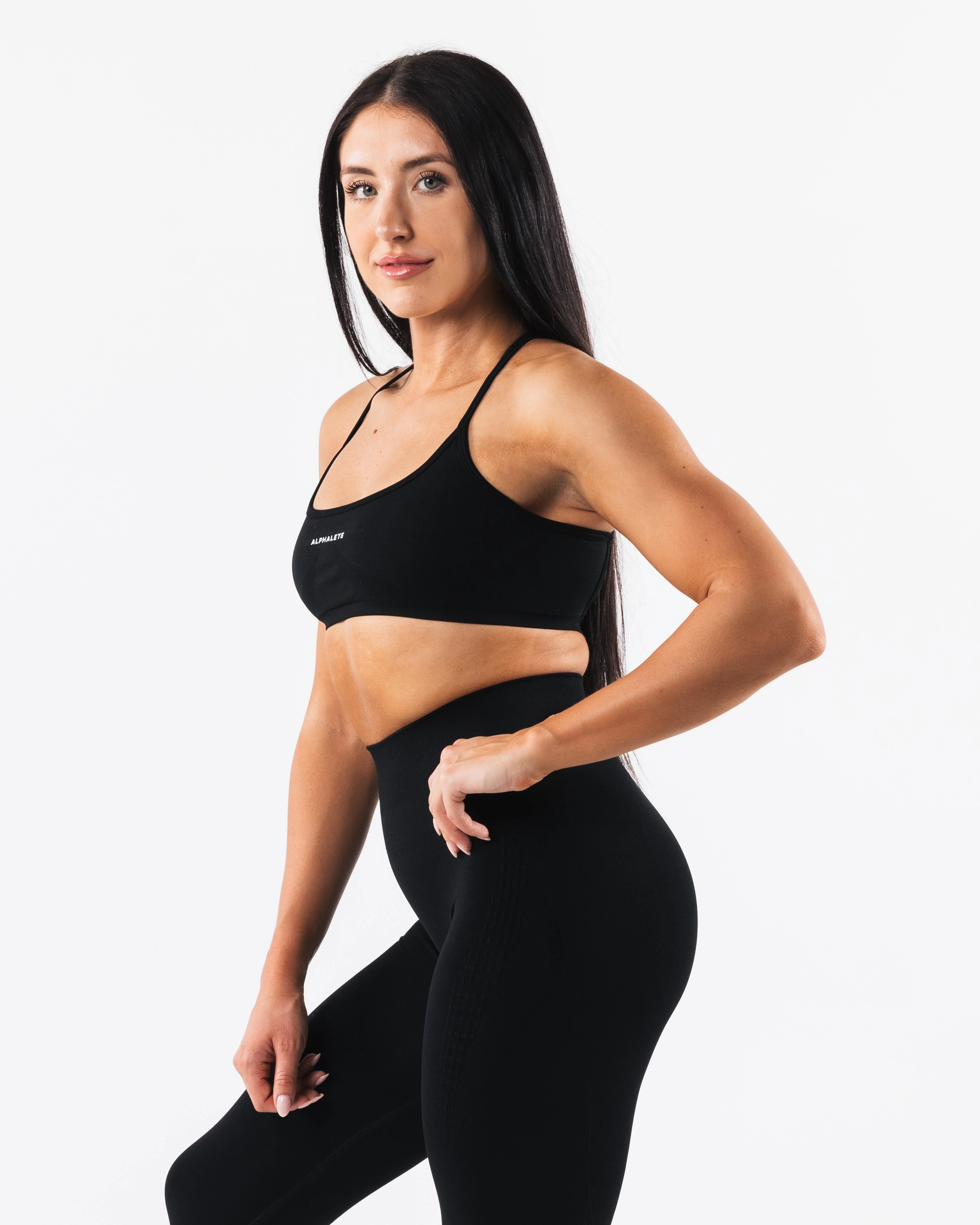 Amplify Back Cross Bra - Black - Image 7