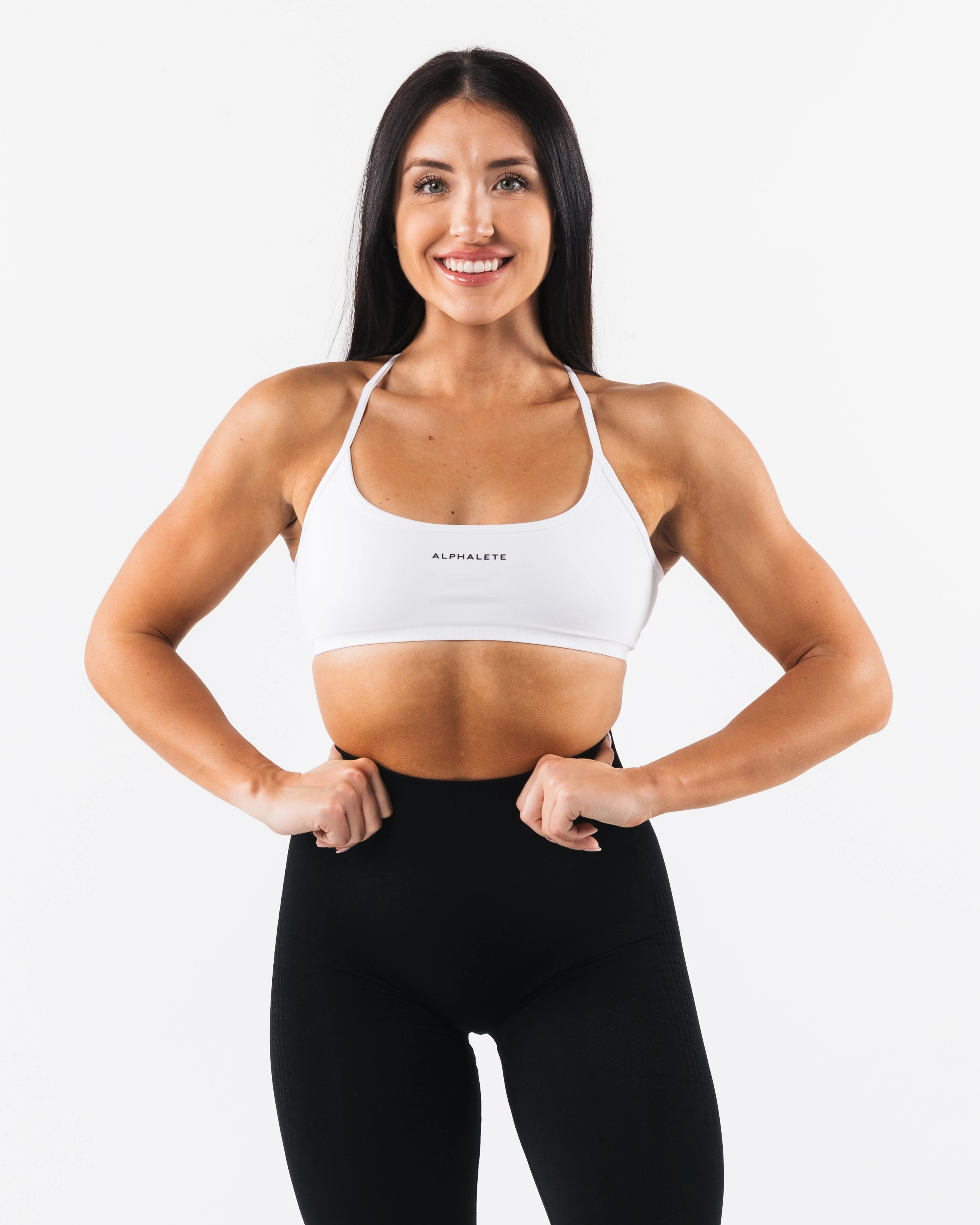 Amplify Back Cross Bra - White - Image 2