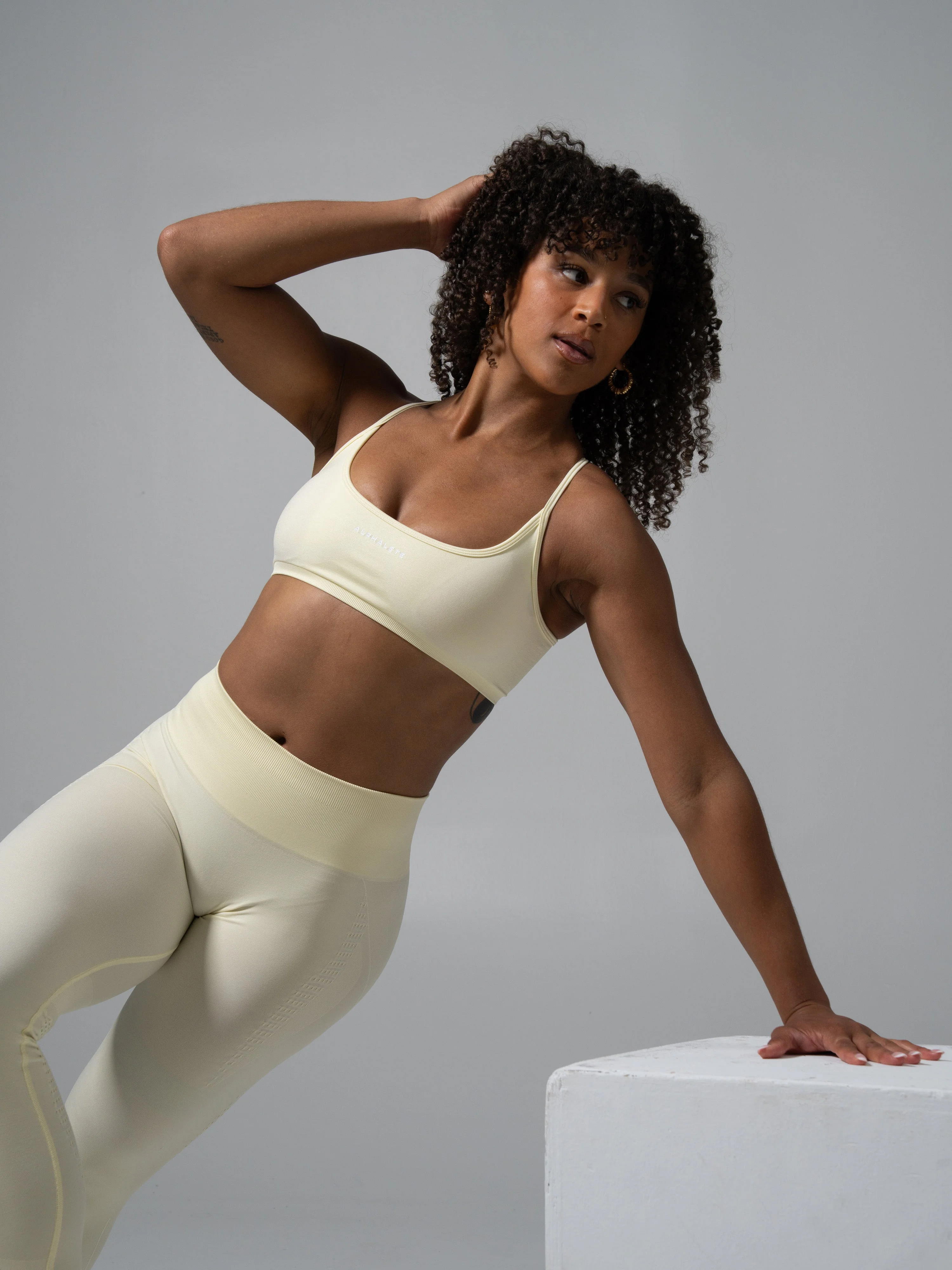 Contour Mid Rise Legging - Buttercream - Image 4