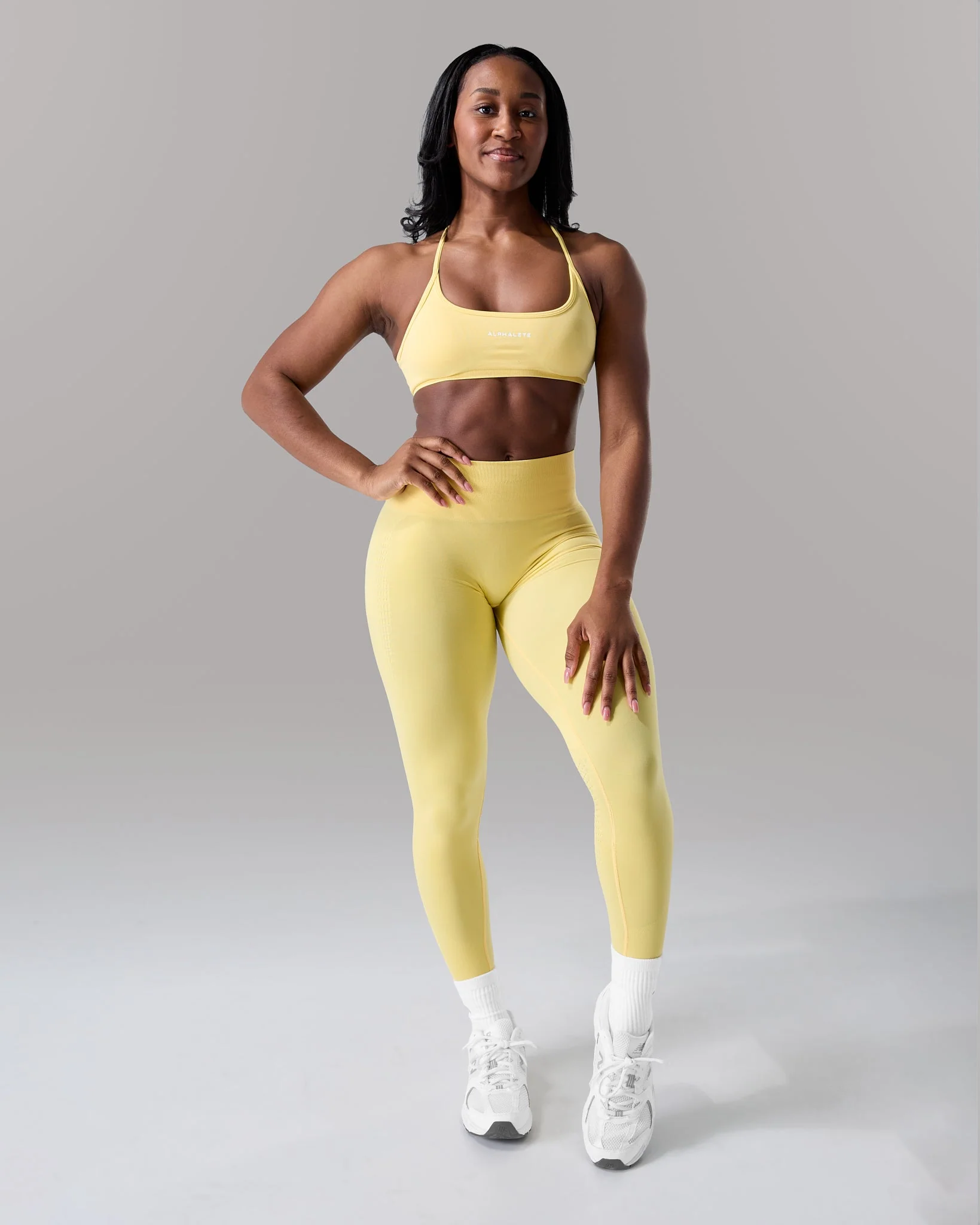 Contour Mid Rise Legging - Canary - Image 4