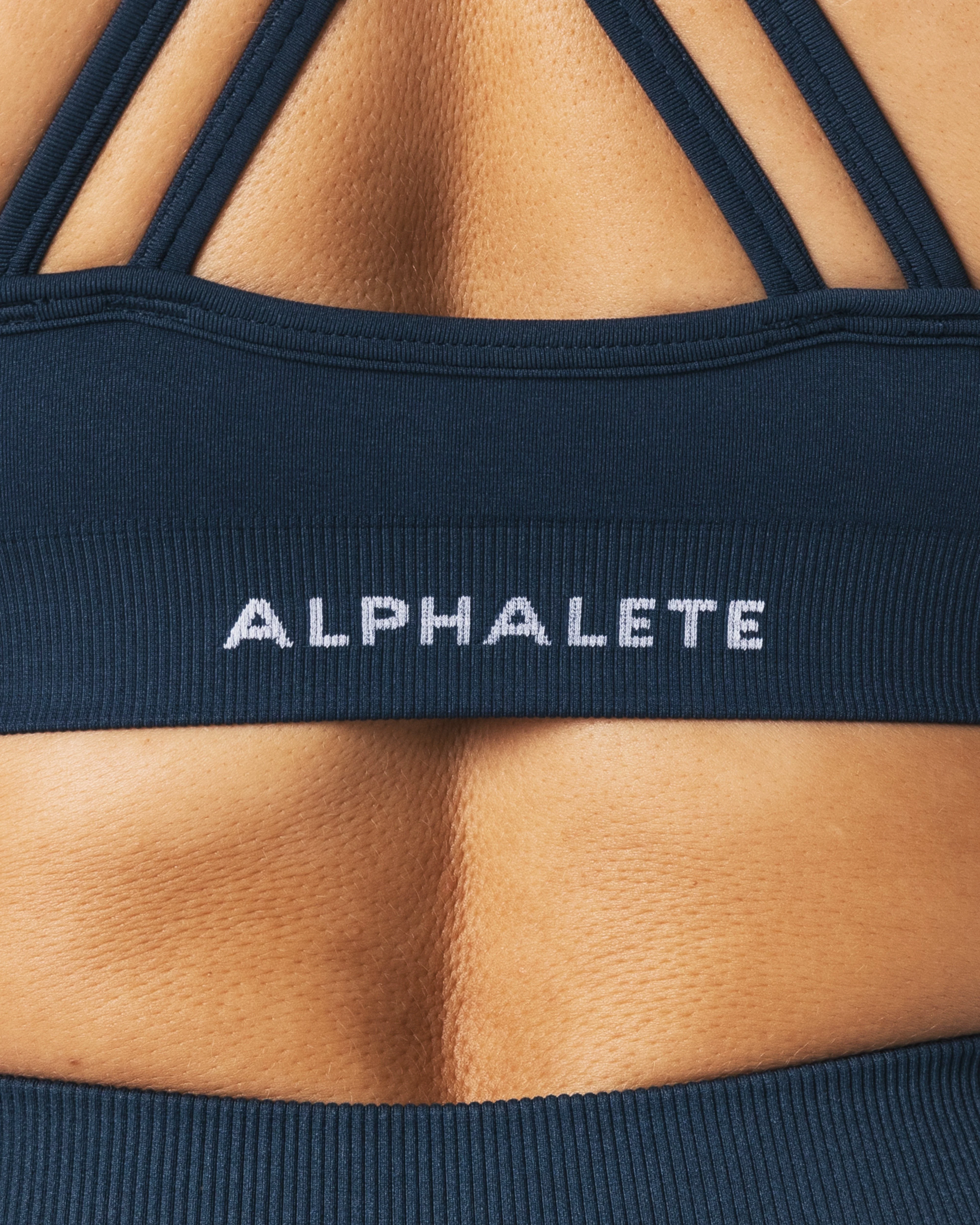 Amplify Deep V Bra - Trusted Blue - Image 5
