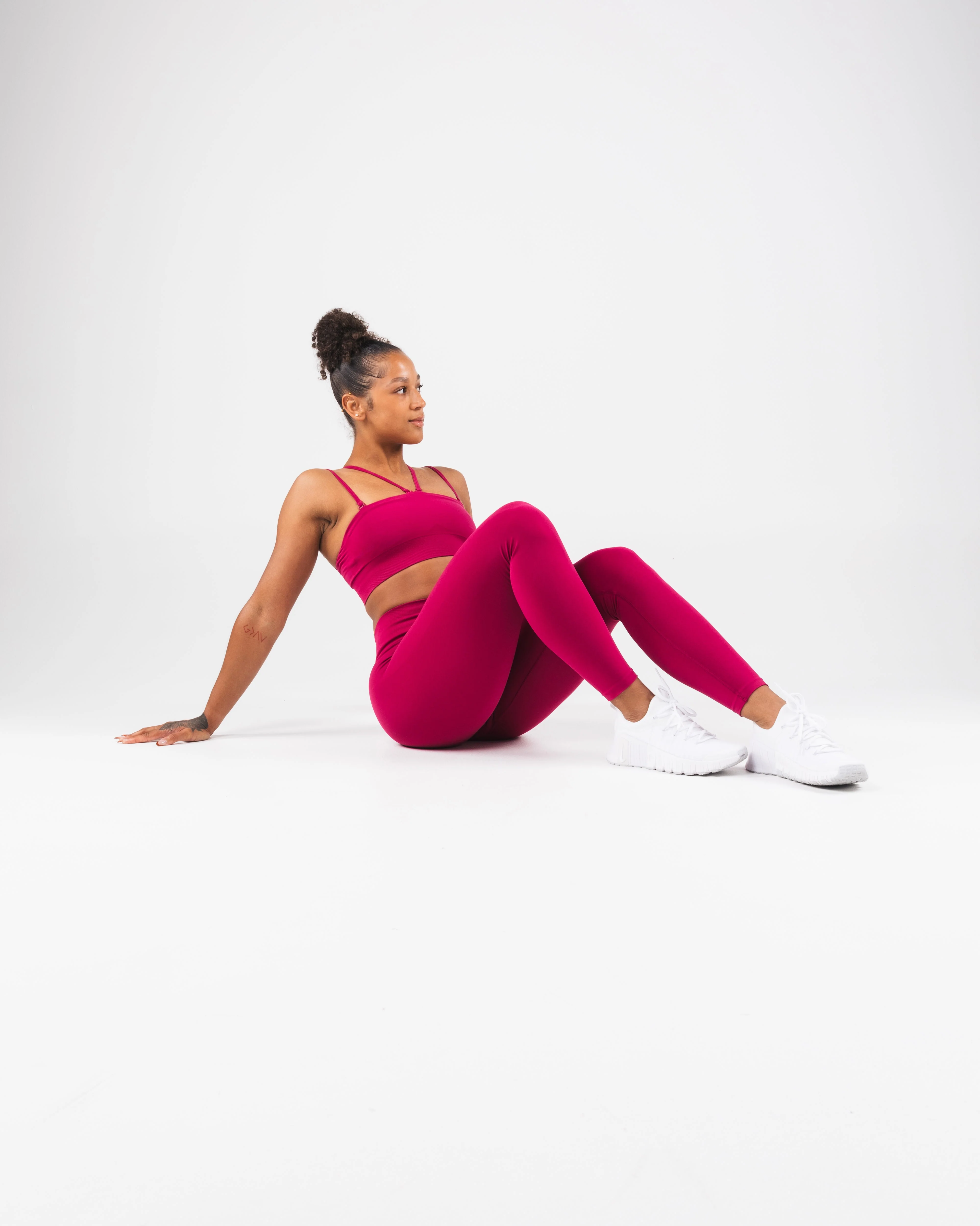 Amplify Mid Rise Legging - Berry - Image 2