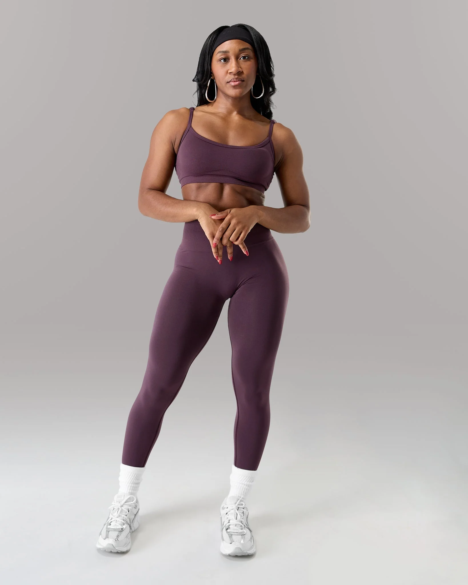 Amplify Ultra-High Rise Legging - Black Garnet - Image 4