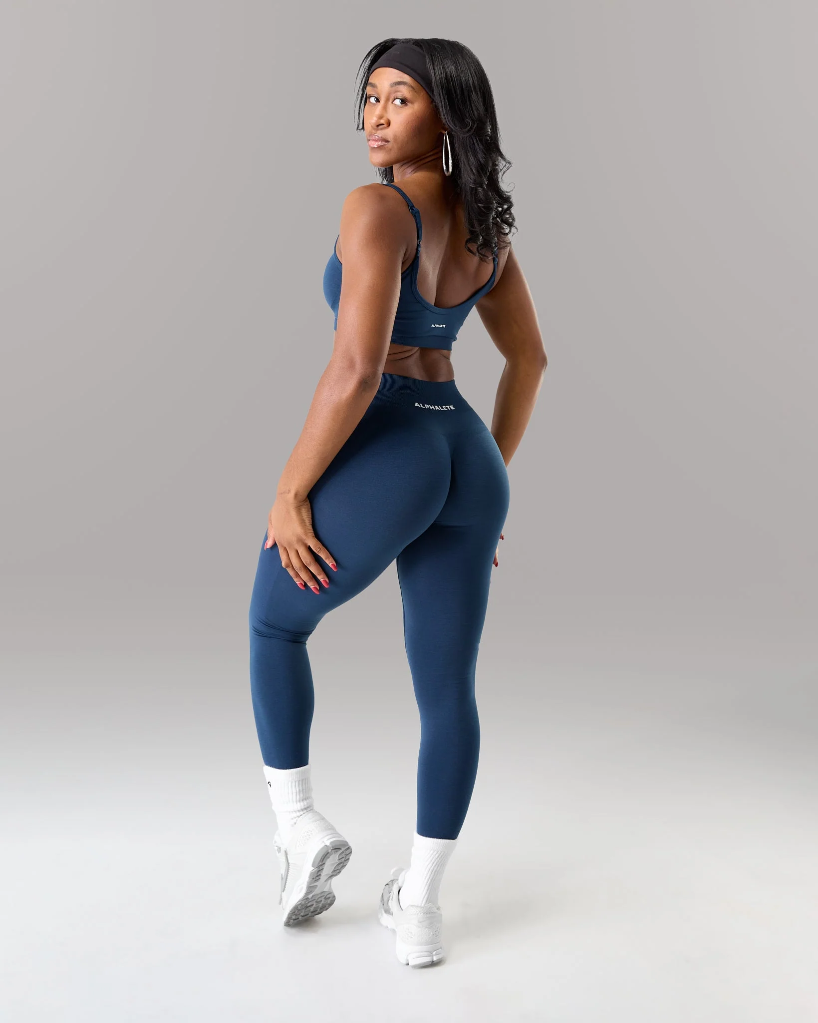 Amplify Mid Rise Legging - Anchor - Image 4