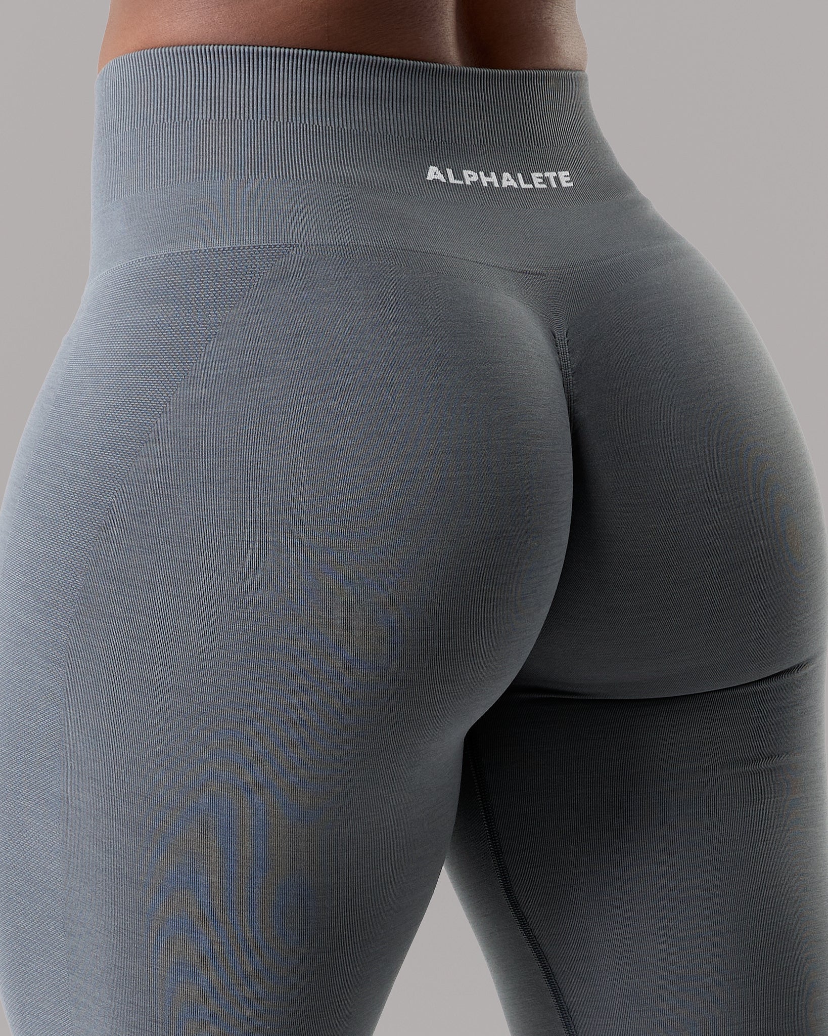 Amplify Mid Rise Legging - Smoke - Image 5