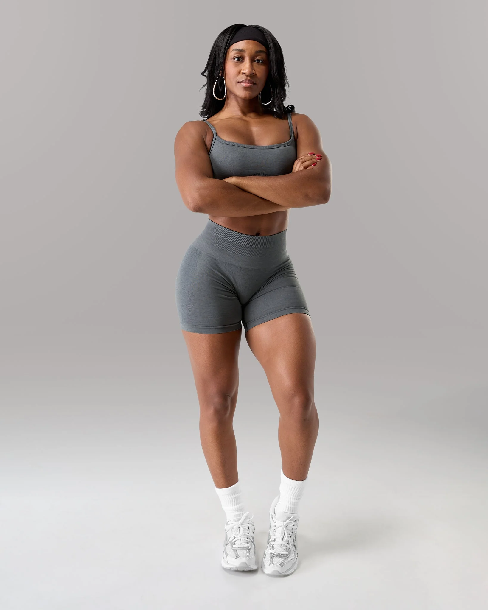 Amplify Mid Rise Short - Smoke - Image 4