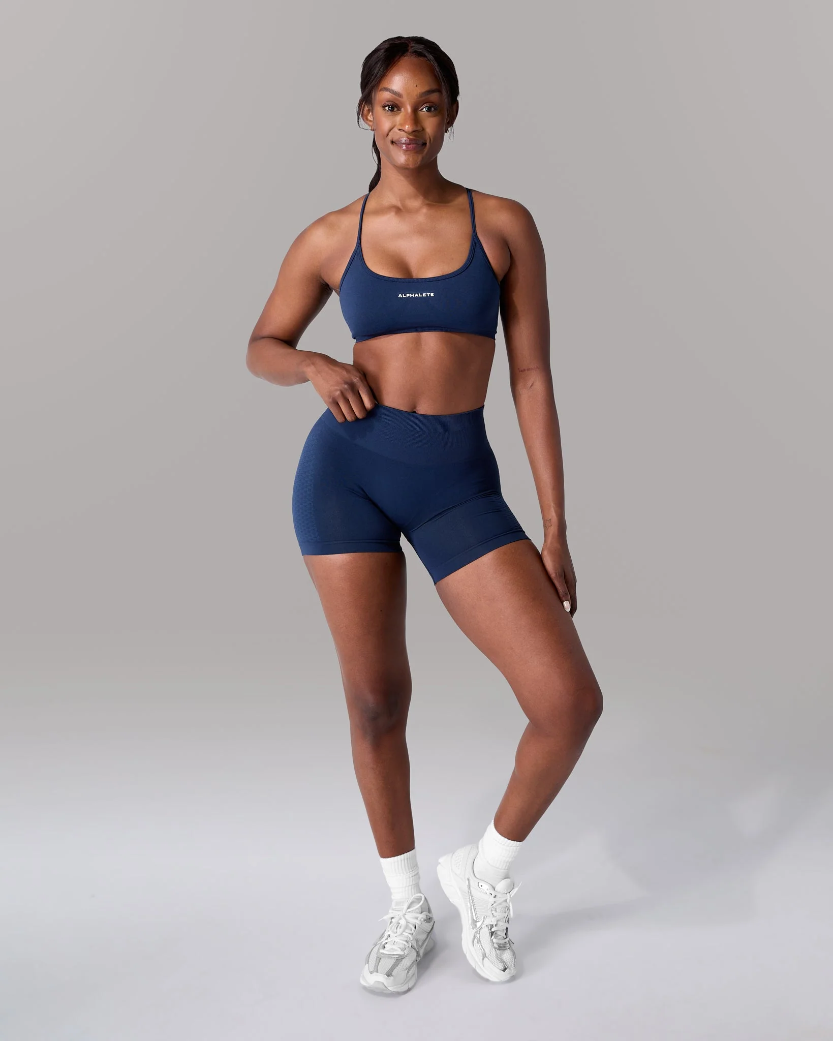 Amplify Open Back Bra - Anchor - Image 4