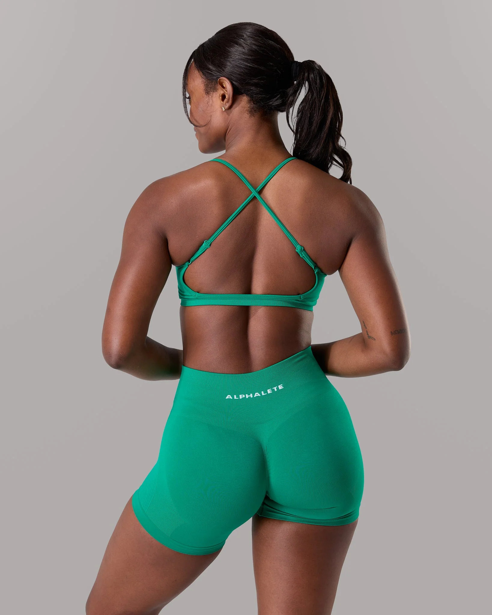 Amplify Open Back Bra - Grove - Image 2