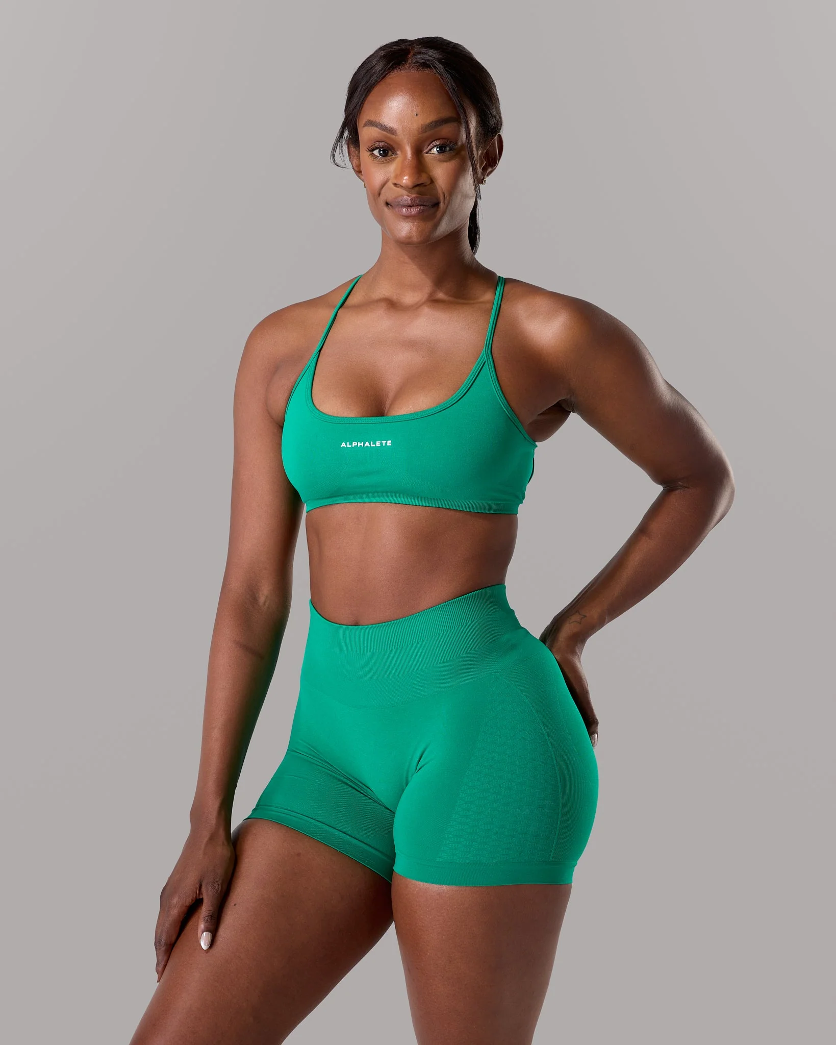 Amplify Open Back Bra - Grove - Image 3
