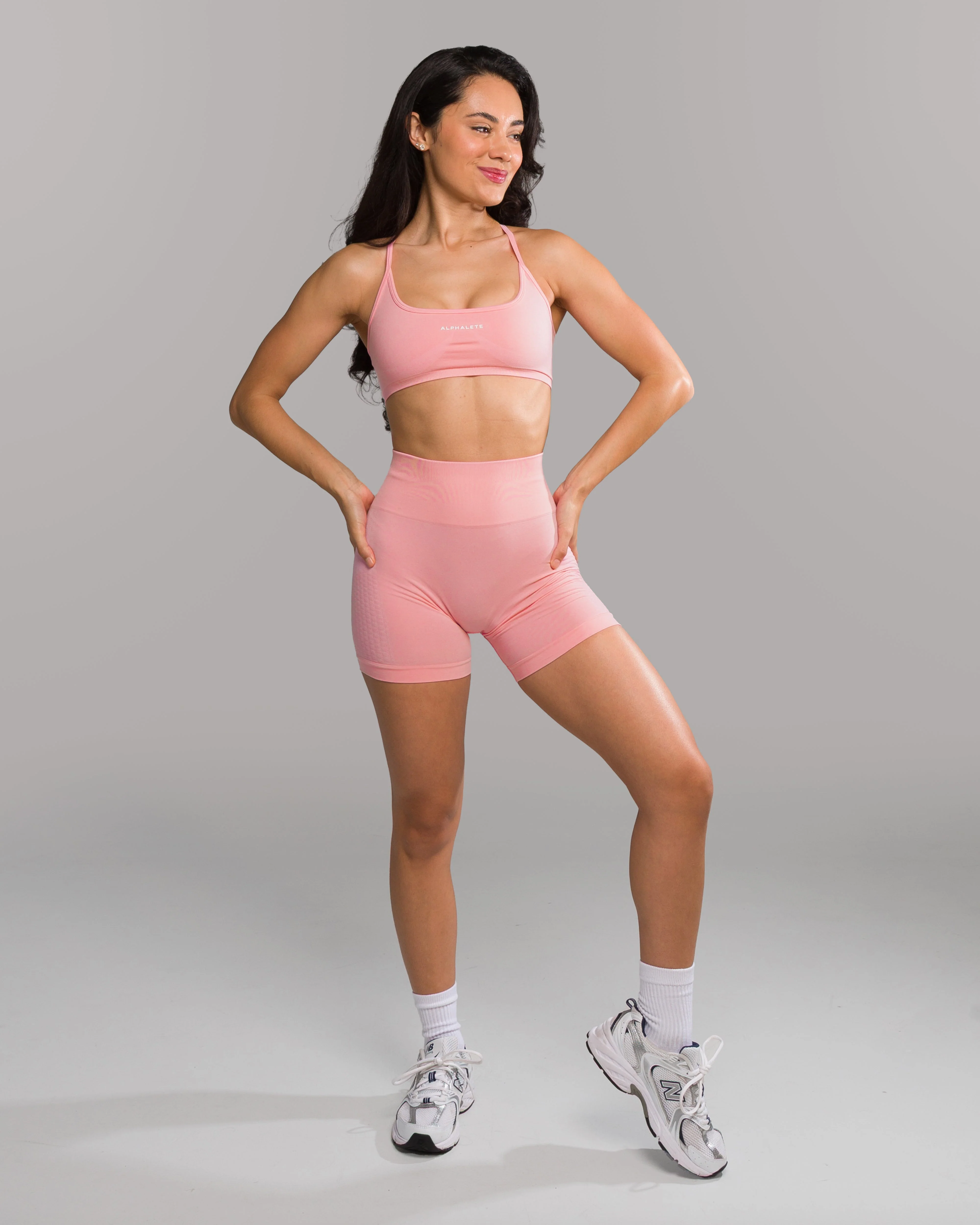 Amplify Open Back Bra - Rose - Image 4