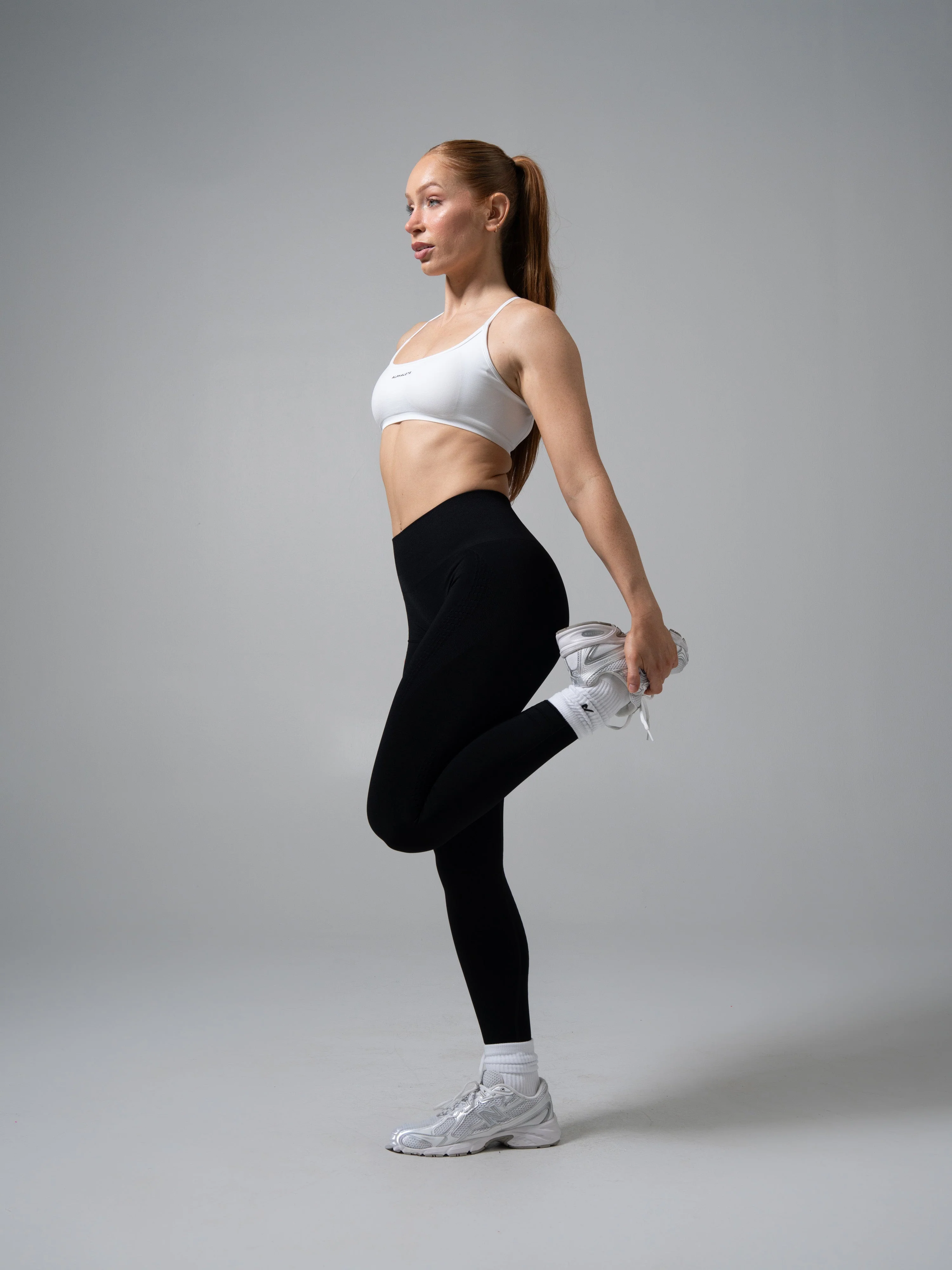 Amplify Open Back Bra - White - Image 4
