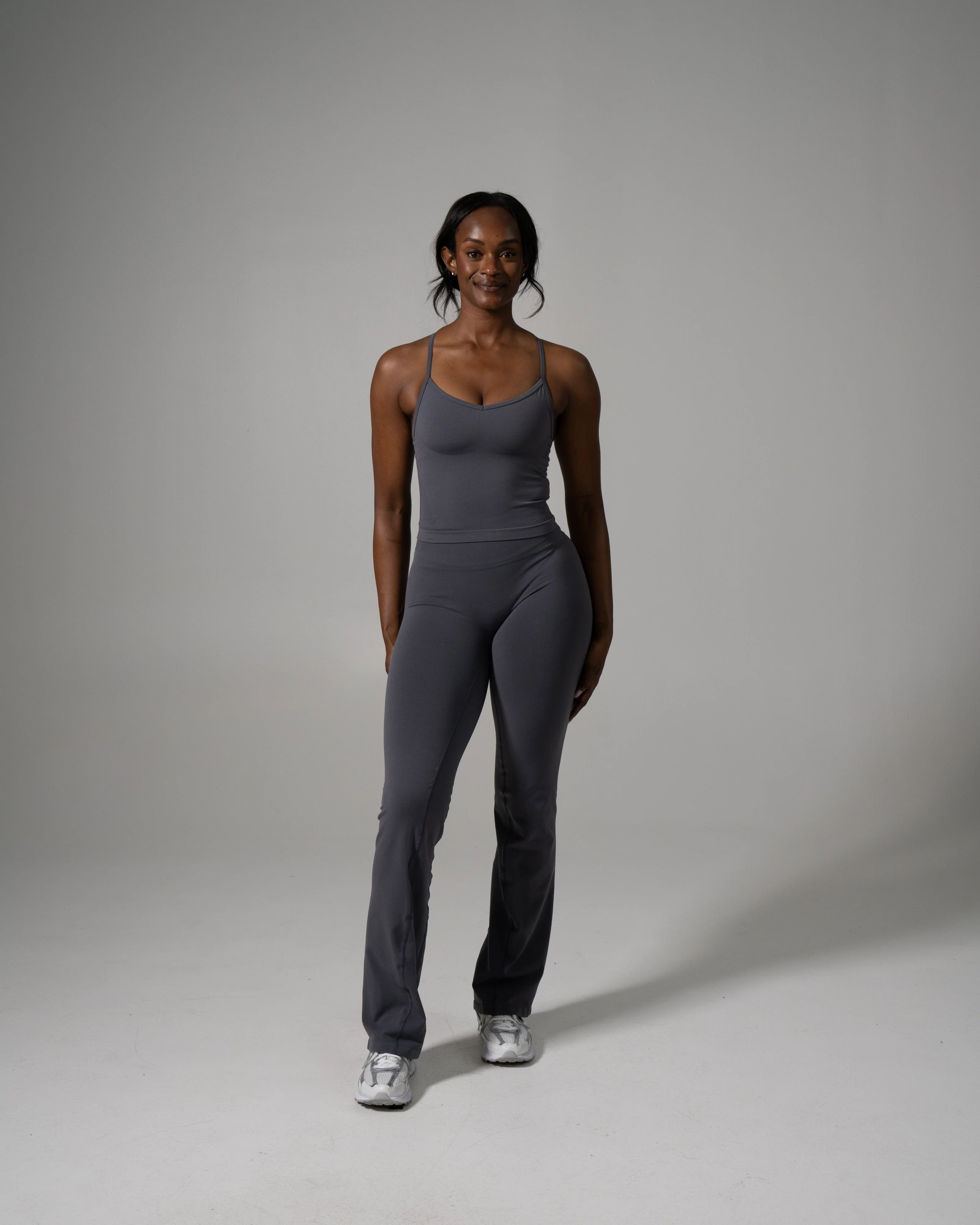 Pump Mid Rise Flared Pant Long - Thunderstorm - Image 5