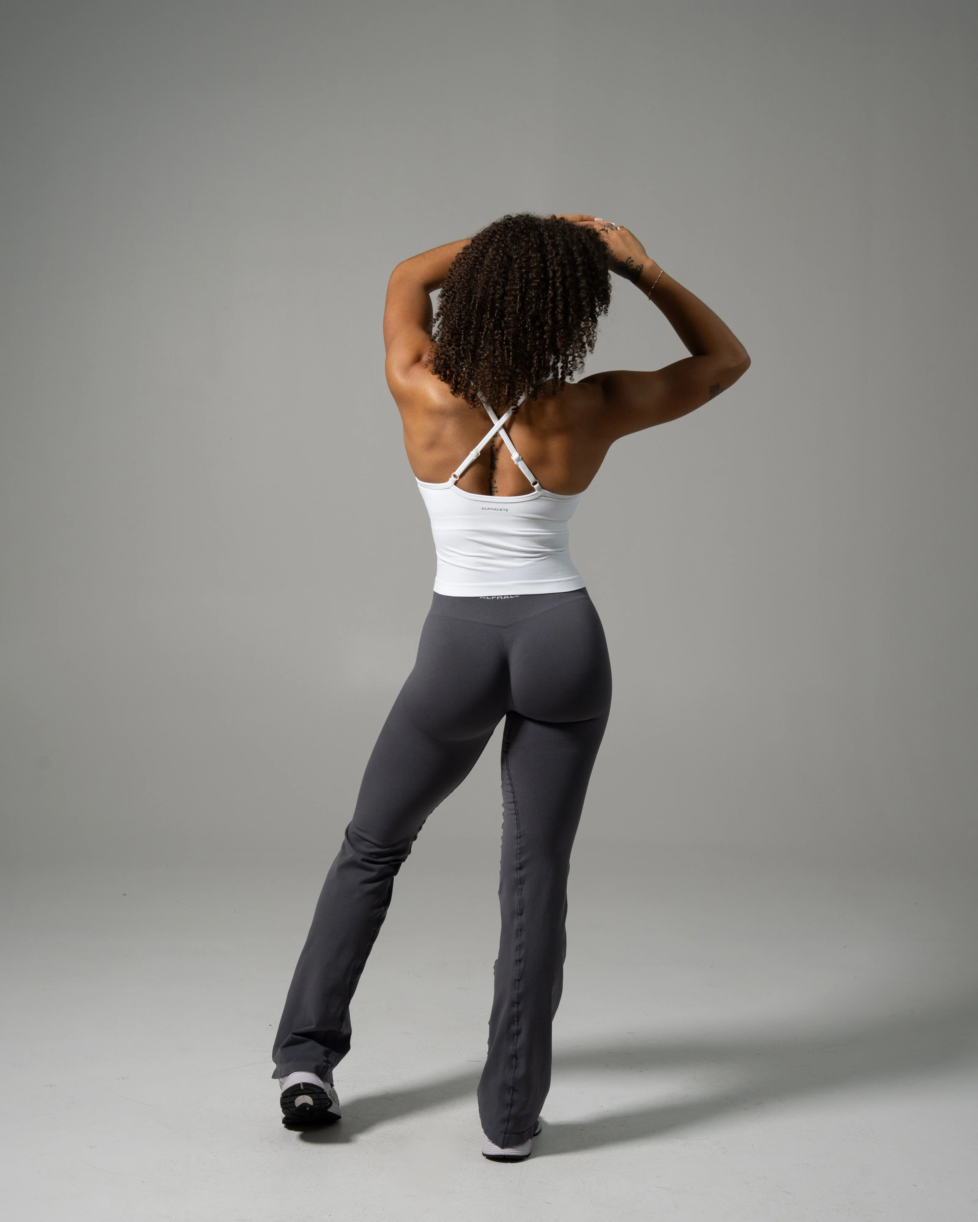 Pump Mid Rise Flared Pant - Thunderstorm - Image 4