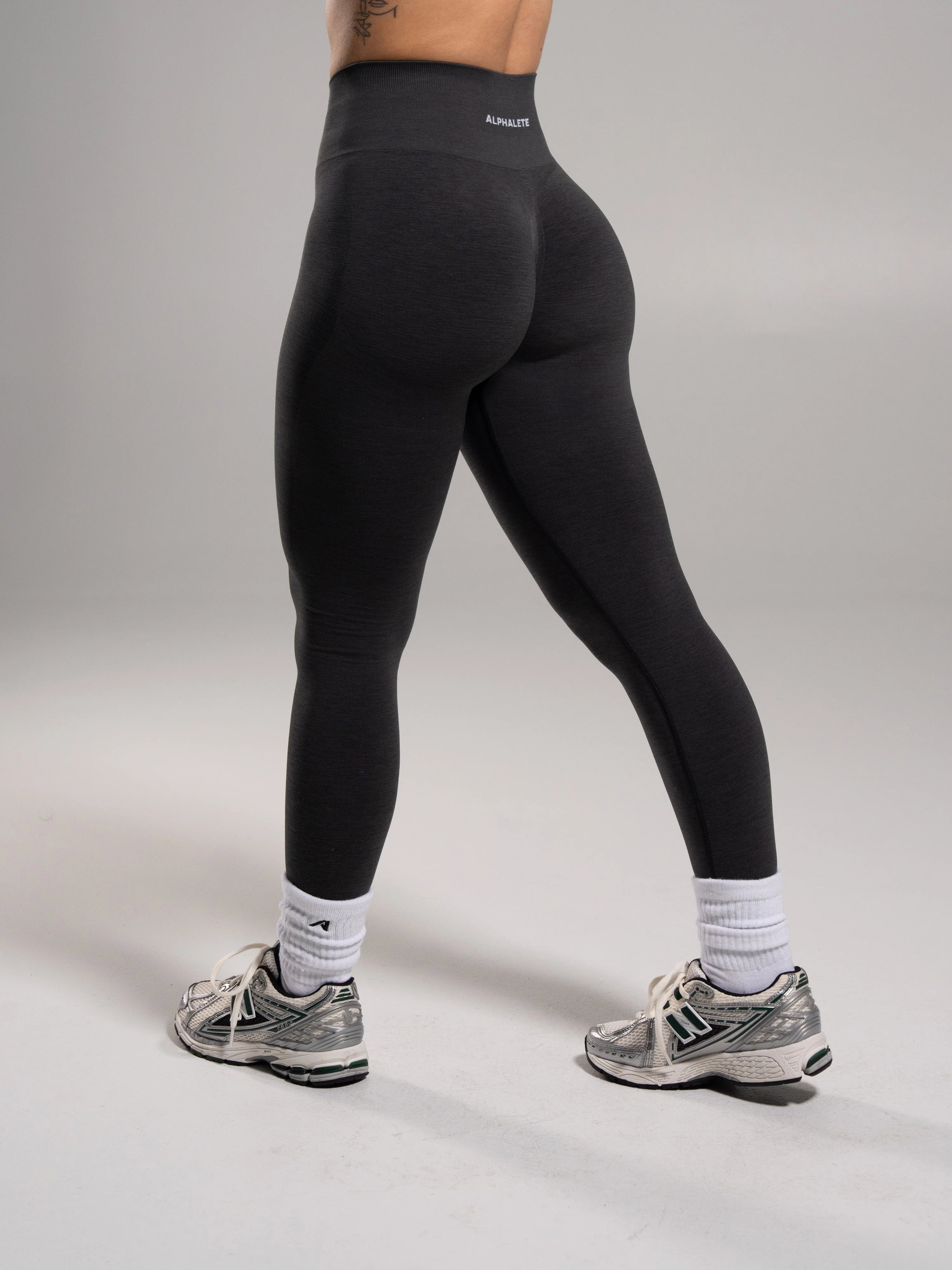 Pump High Rise Legging - Dark Heather Grey