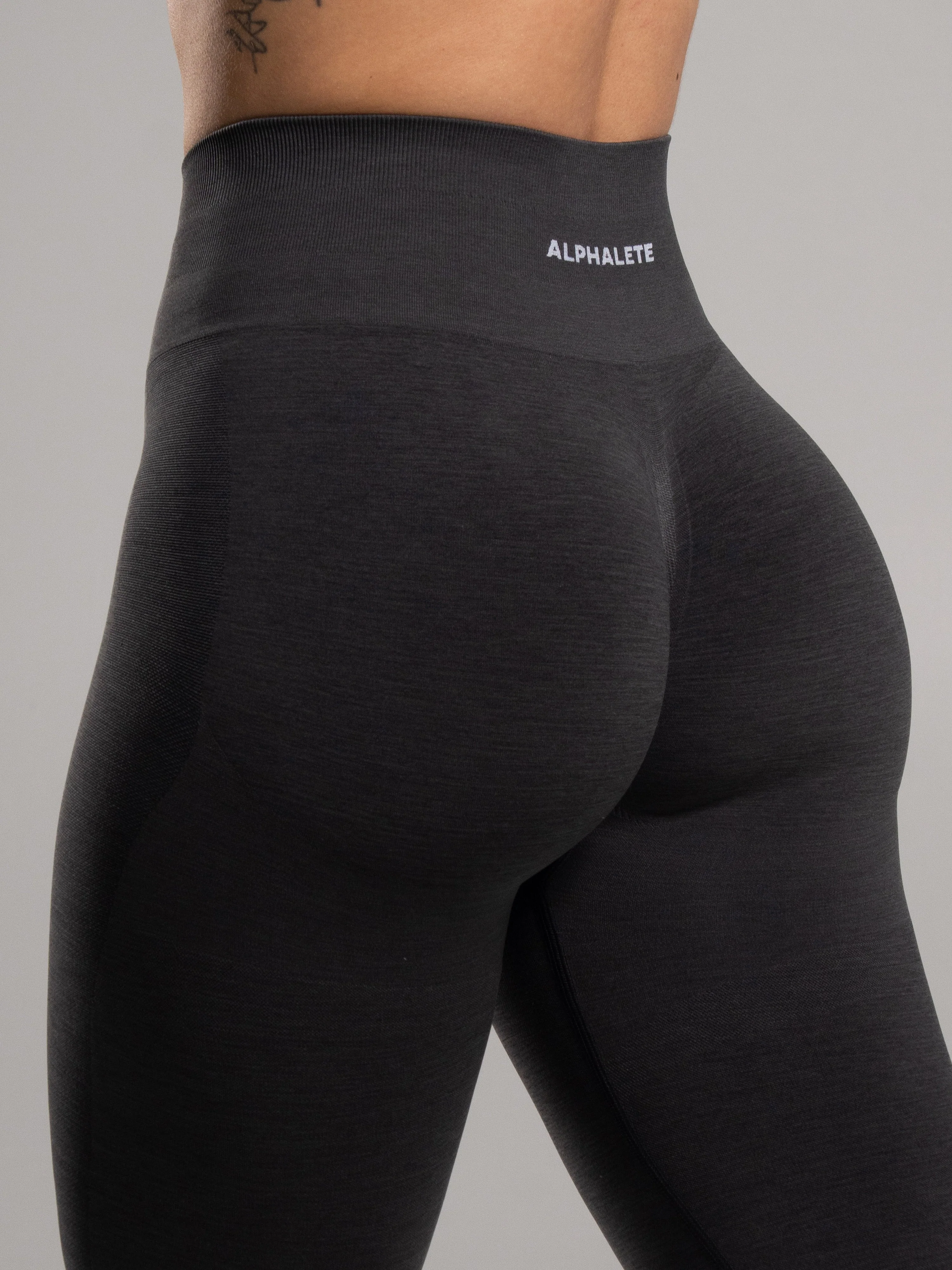 Pump High Rise Legging - Dark Heather Grey - Image 6