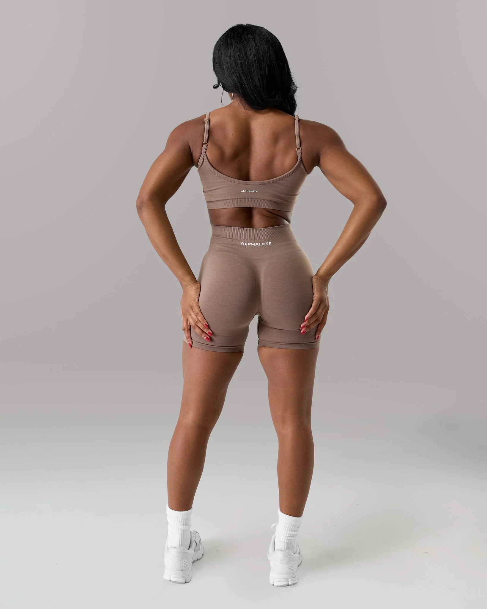 Pump High Rise Short - Mocha - Image 4