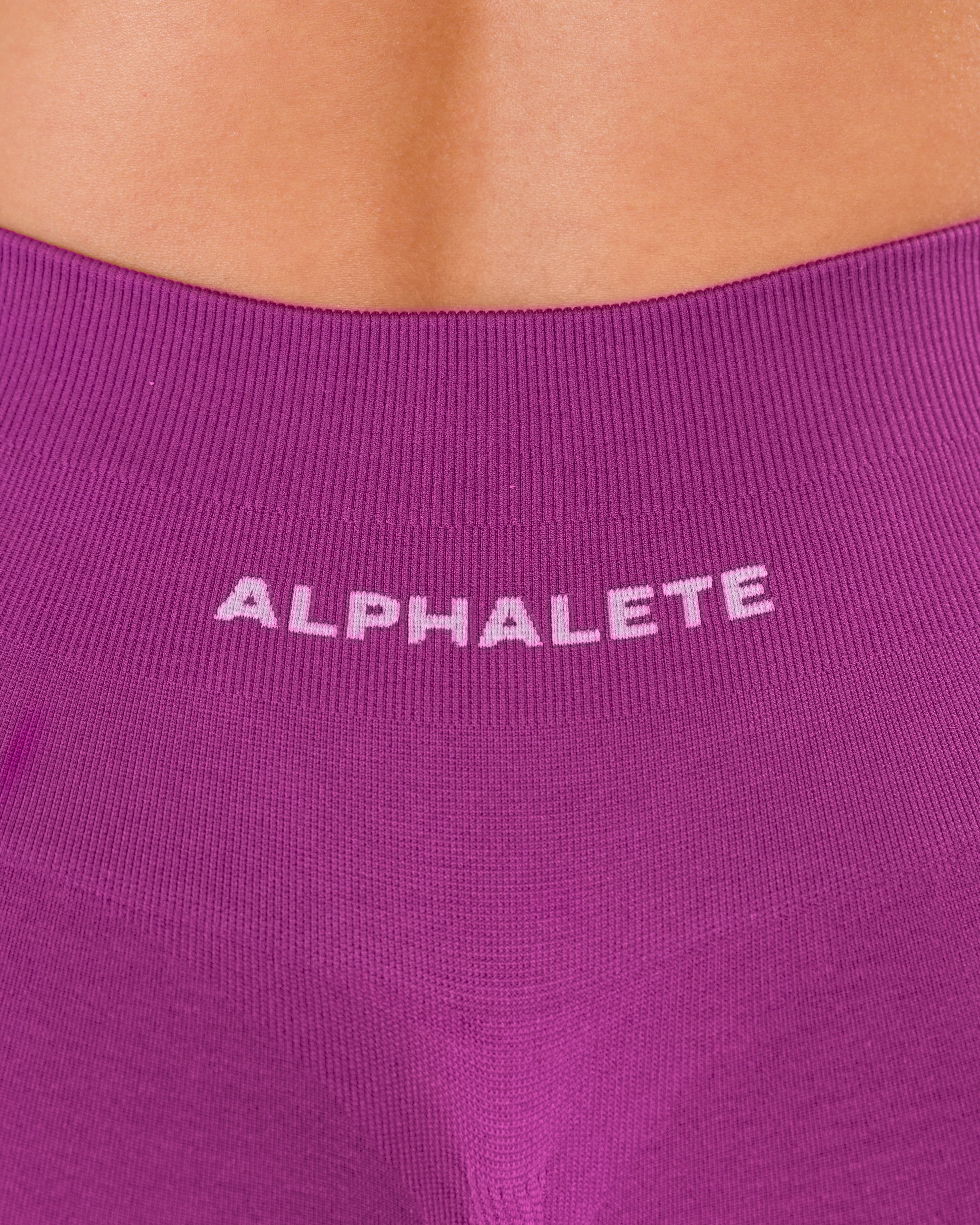 Pump Mid Rise Legging - Acai Berry w/ Logo - Image 11