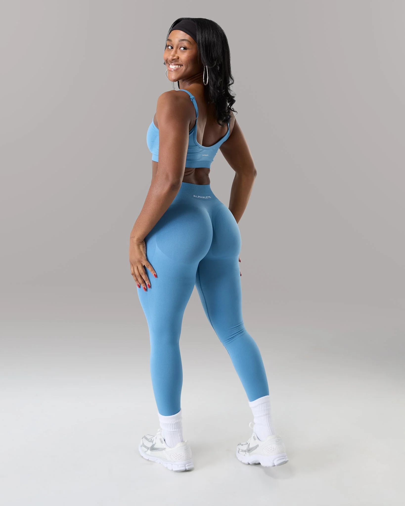 Pump Mid Rise Legging - Coastal Blue - Image 4