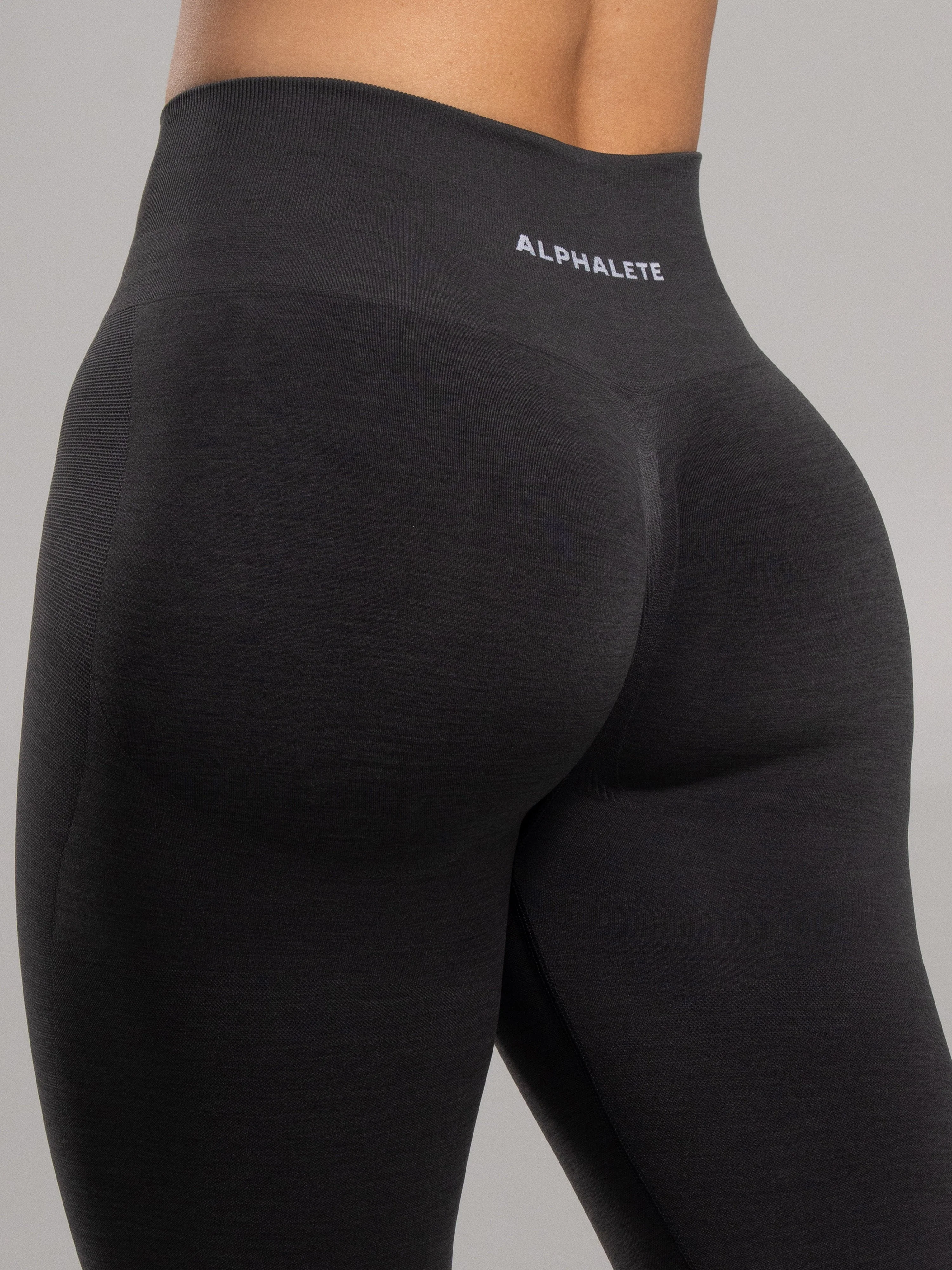 Pump Mid Rise Legging - Dark Heather Grey - Image 6