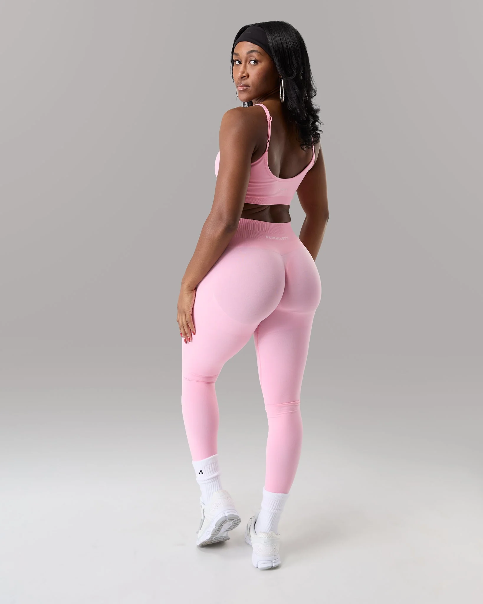 Pump Mid Rise Legging - Rose - Image 4