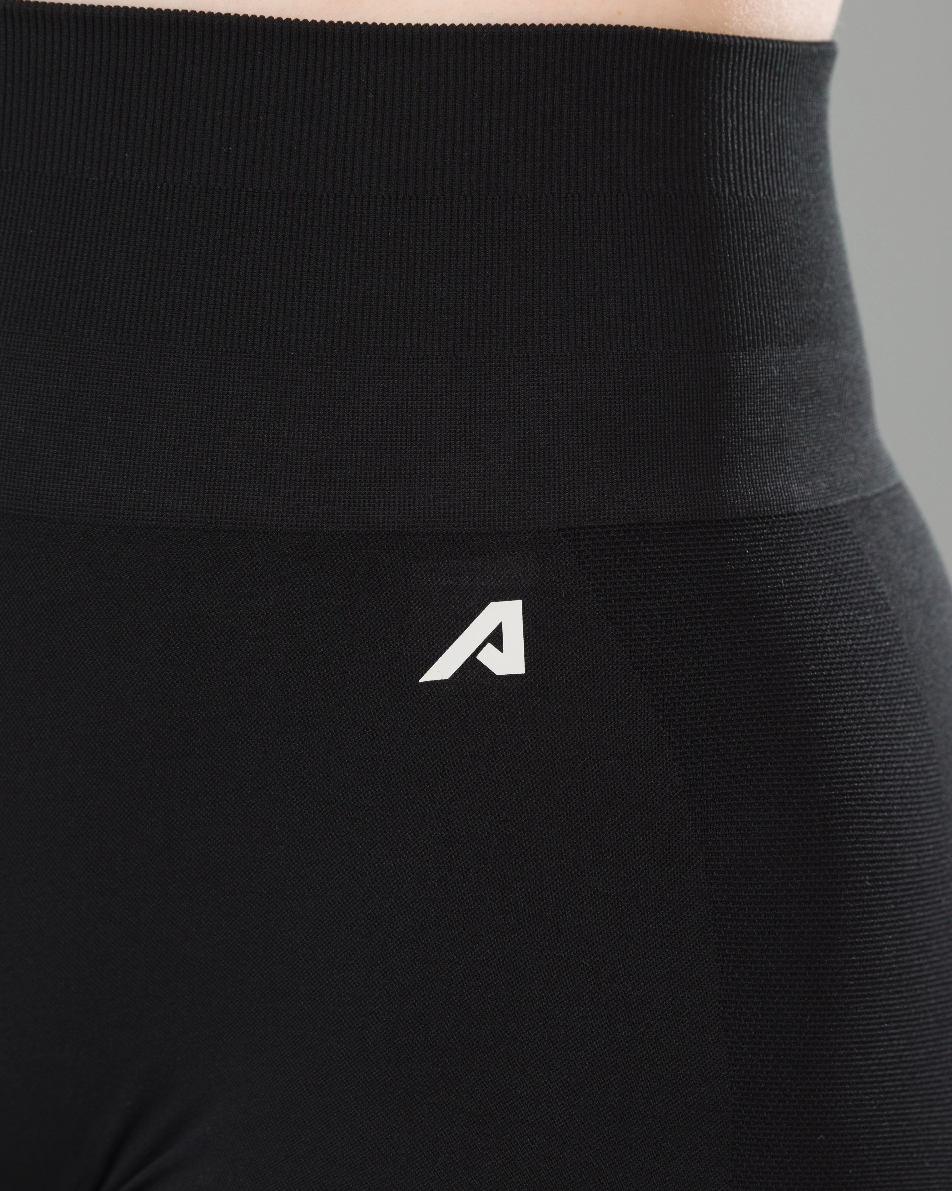 Pump Mid Rise Short - Black w/ Logo - Image 7