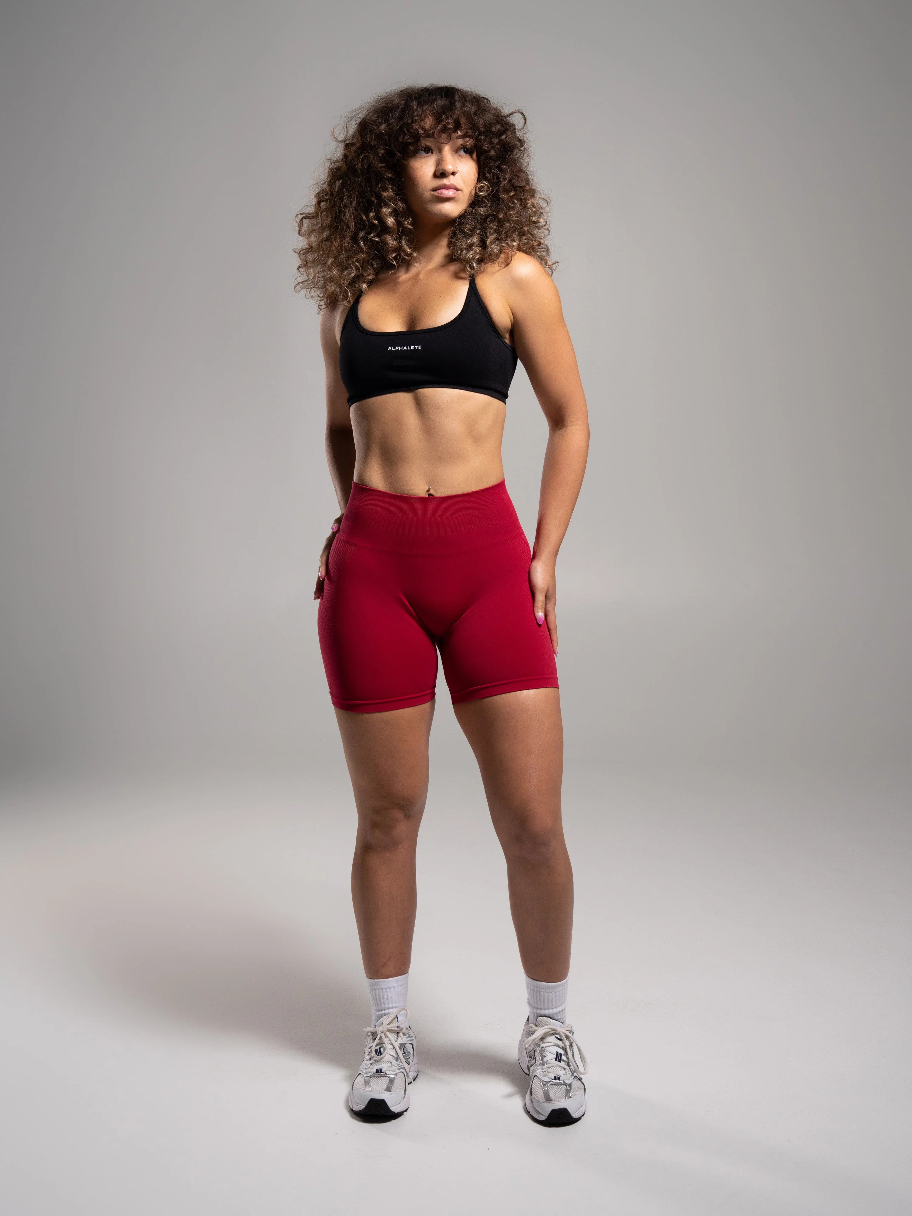 Pump Mid Rise Short - Scarlet - Image 5