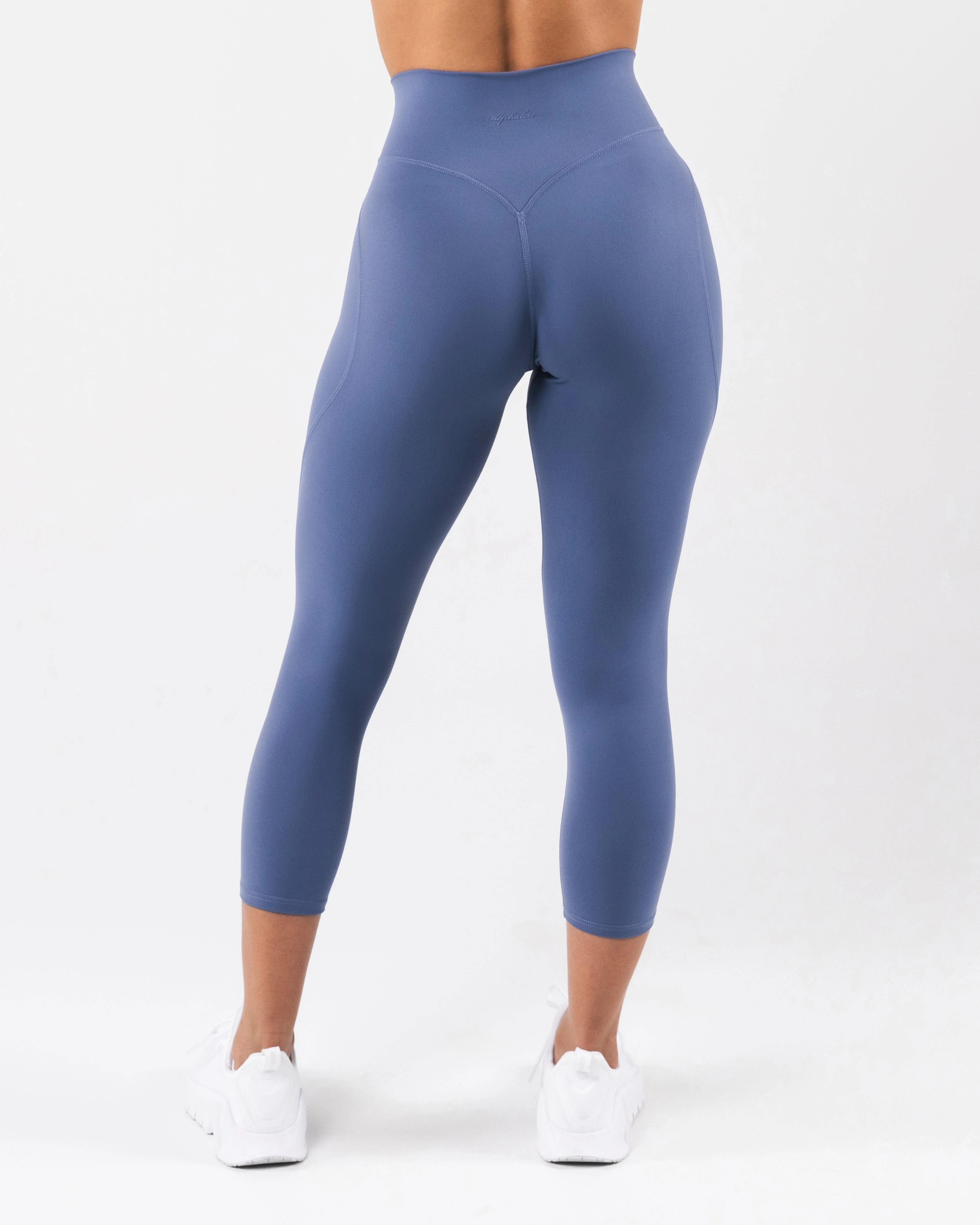 Aura Ultra-High Rise Capri - Dusty Blue - Image 4