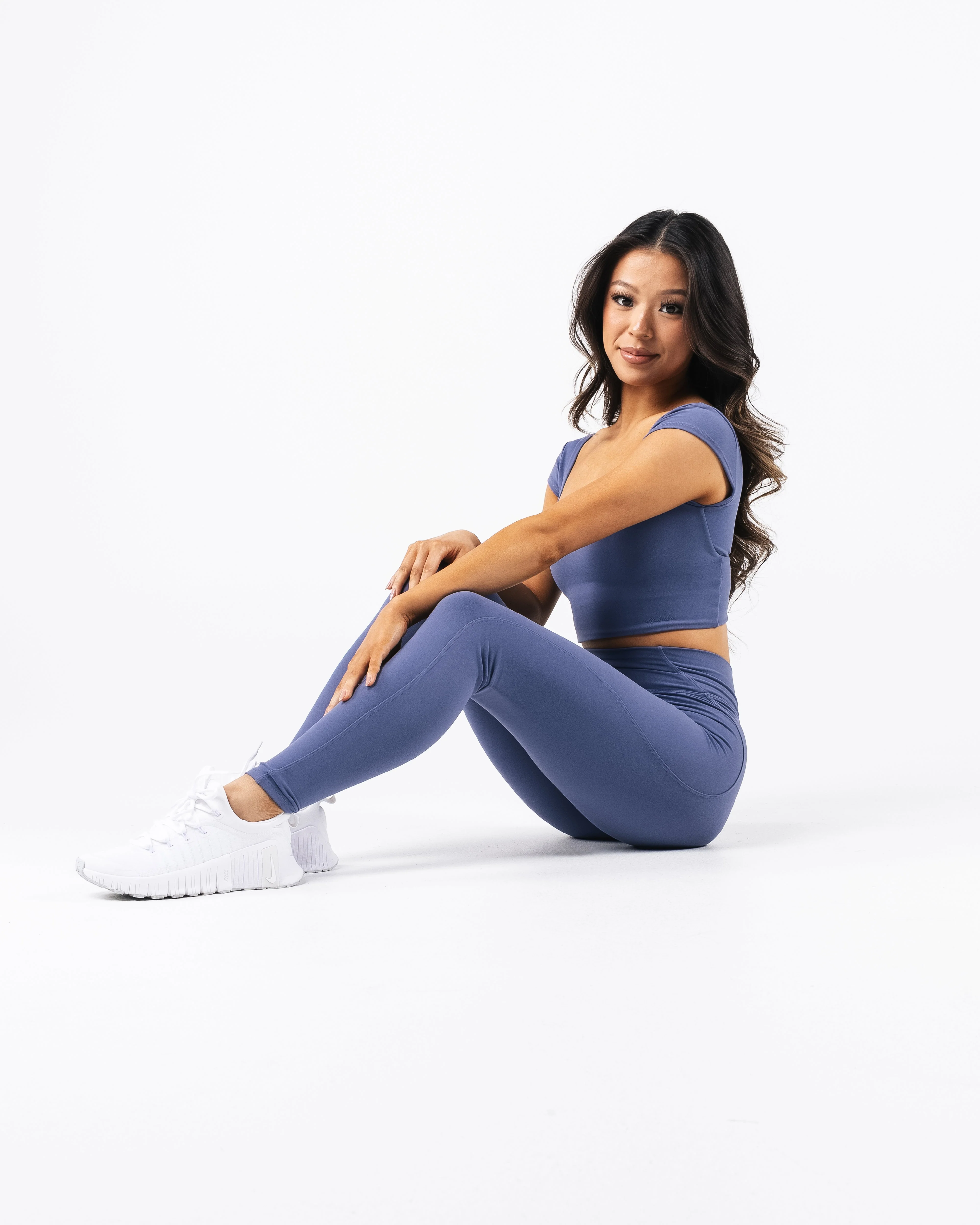 Aura Reya Top - Dusty Blue - Image 3