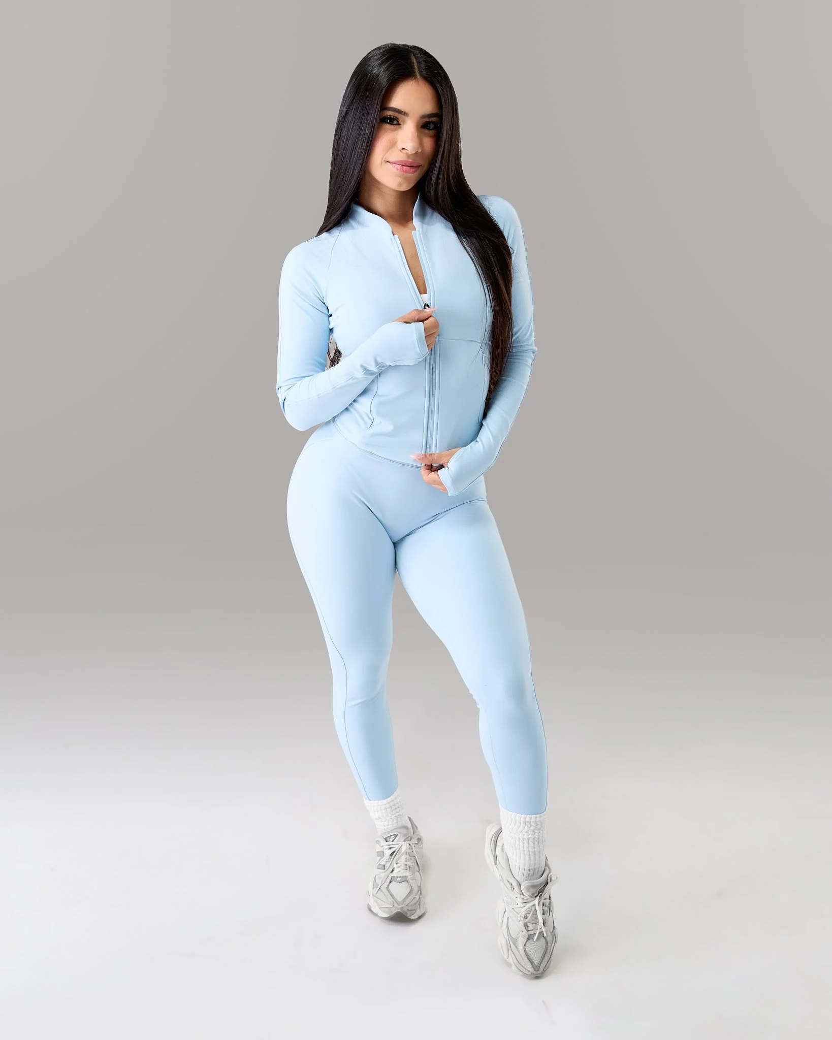 Aura Sculpt Jacket - Powder Blue - Image 2