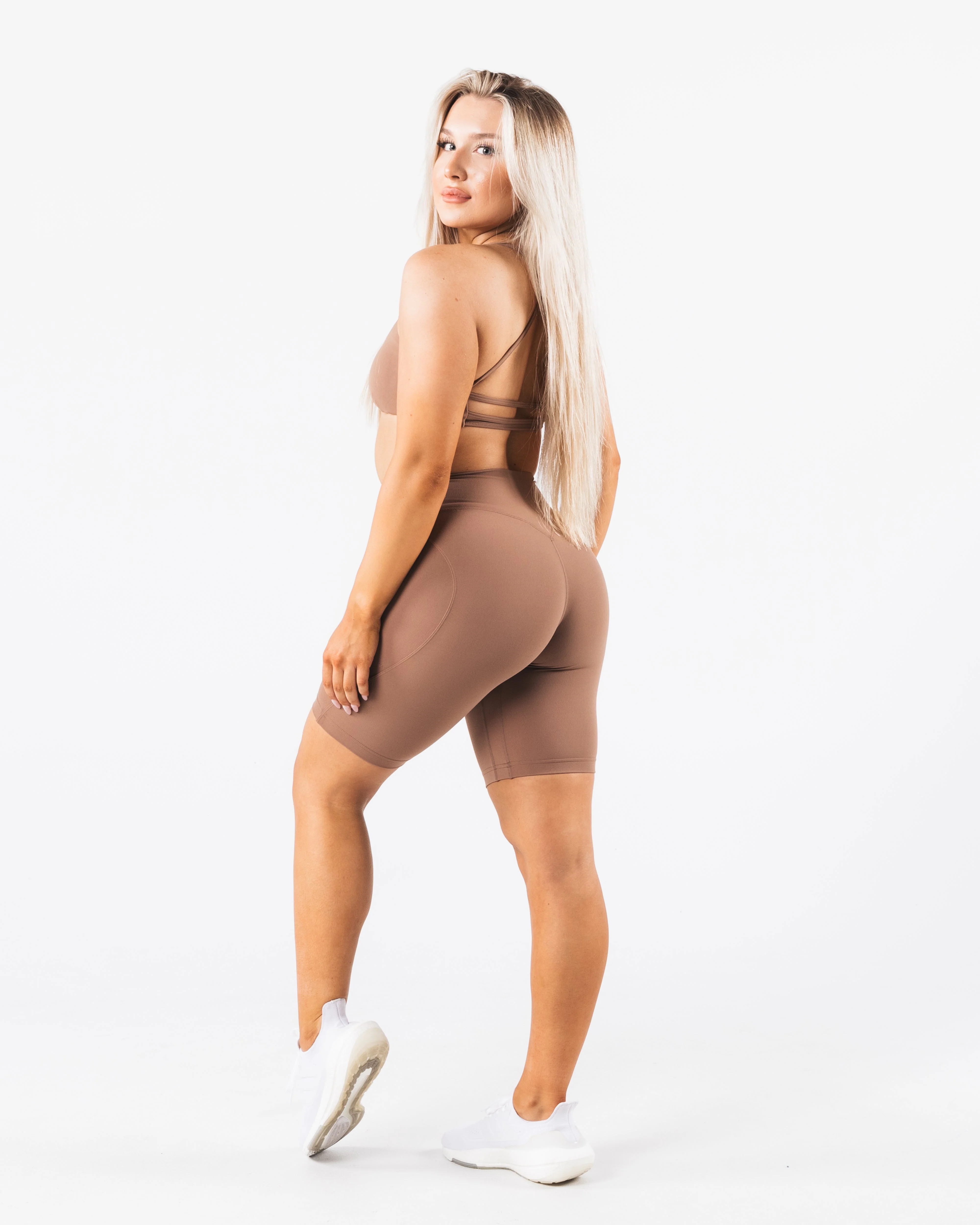 Aura Ultra-High Rise Biker Short - Oak - Image 2