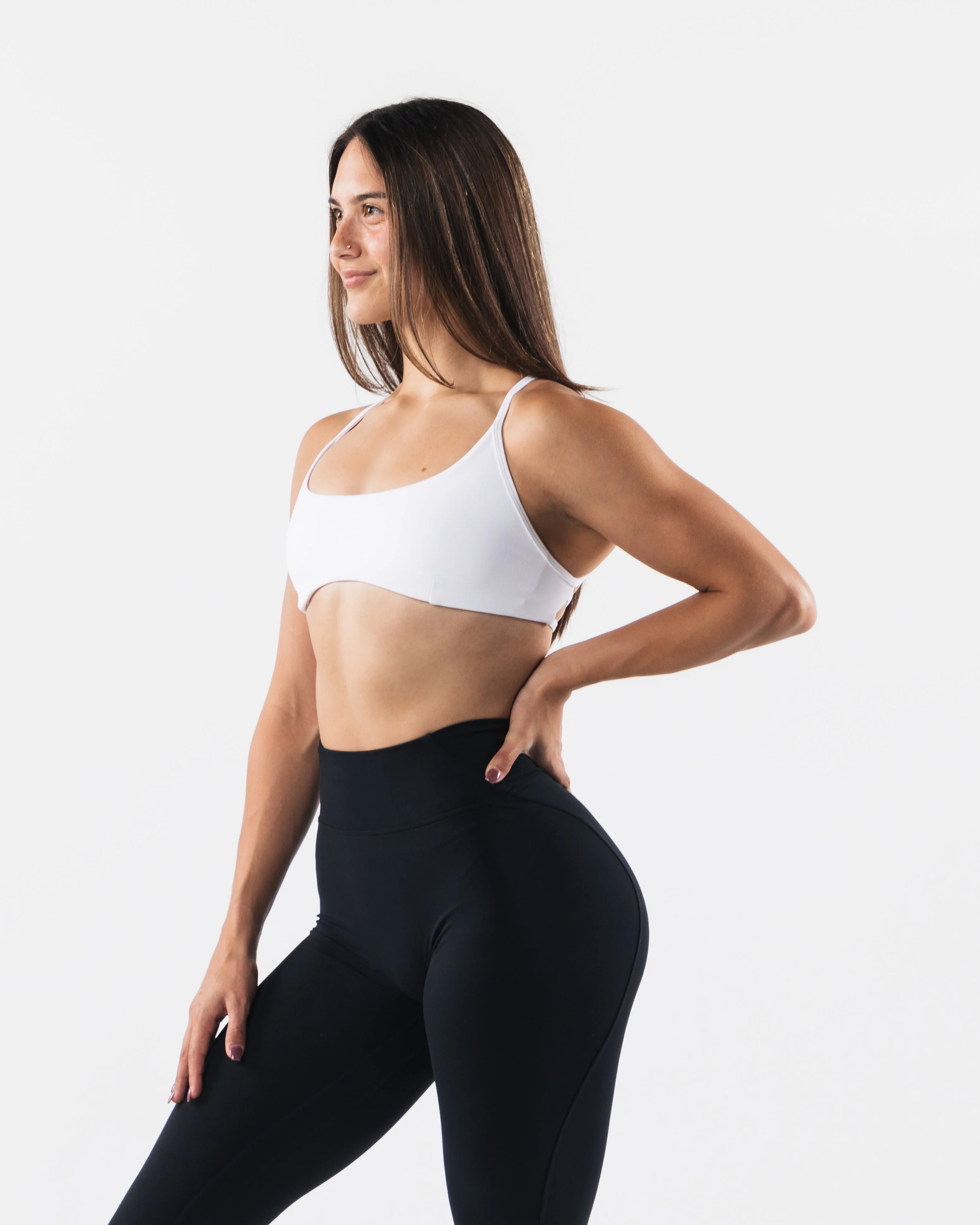 Aura Strappy Bra - White - Image 4