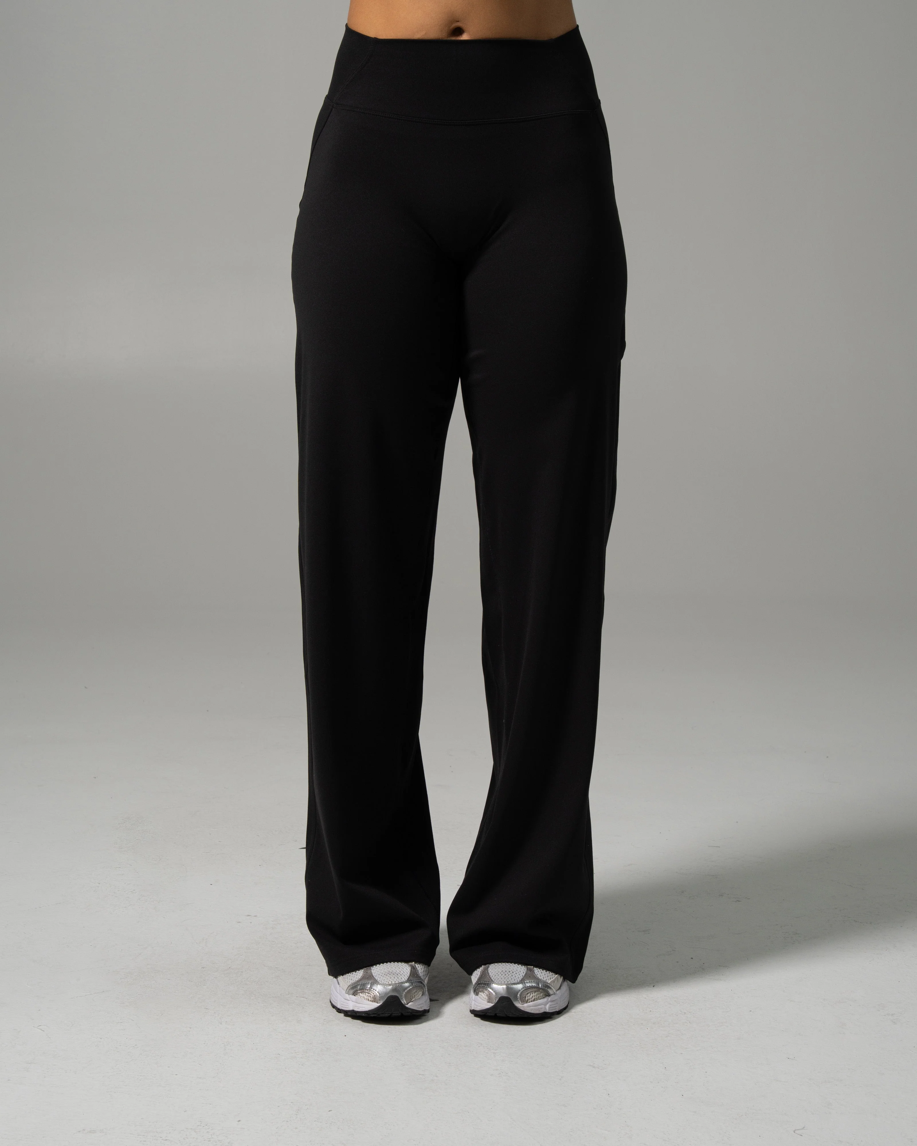 Aura Wide Leg Pant - Black - Image 3