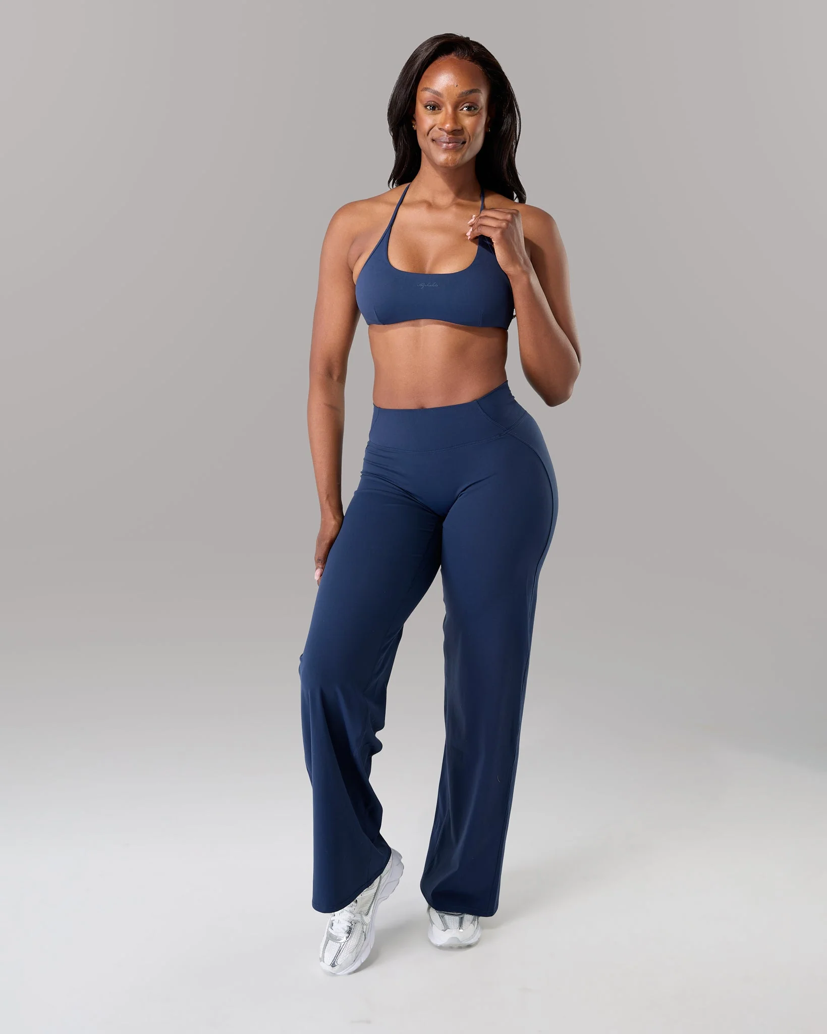 Aura Wide Leg Pant Long - Anchor - Image 3