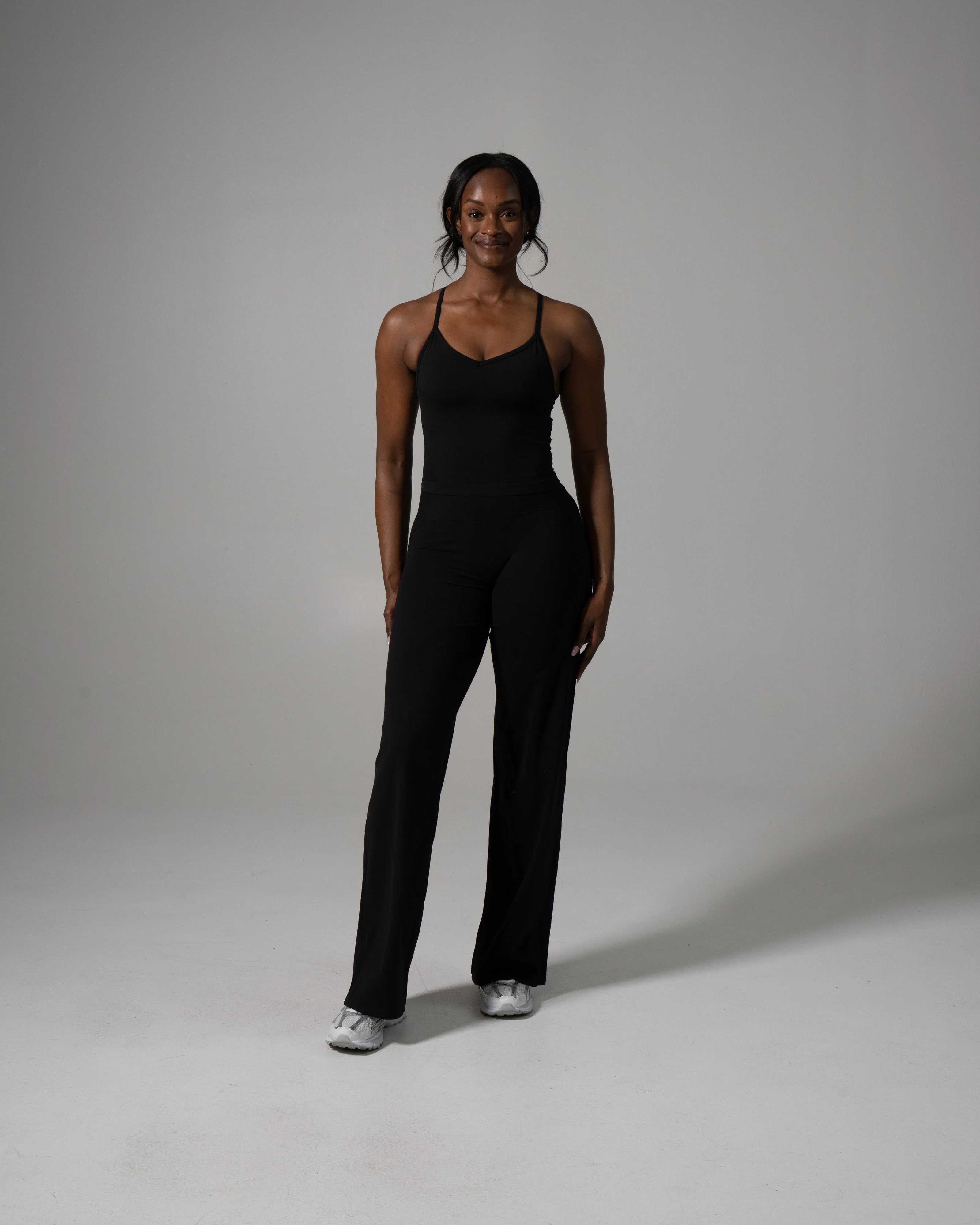 Aura Wide Leg Pant Long - Black - Image 5