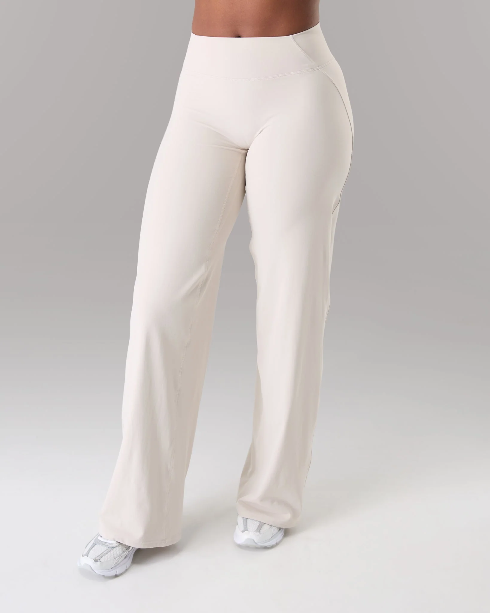 Aura Wide Leg Pant Long - Wheat - Image 5