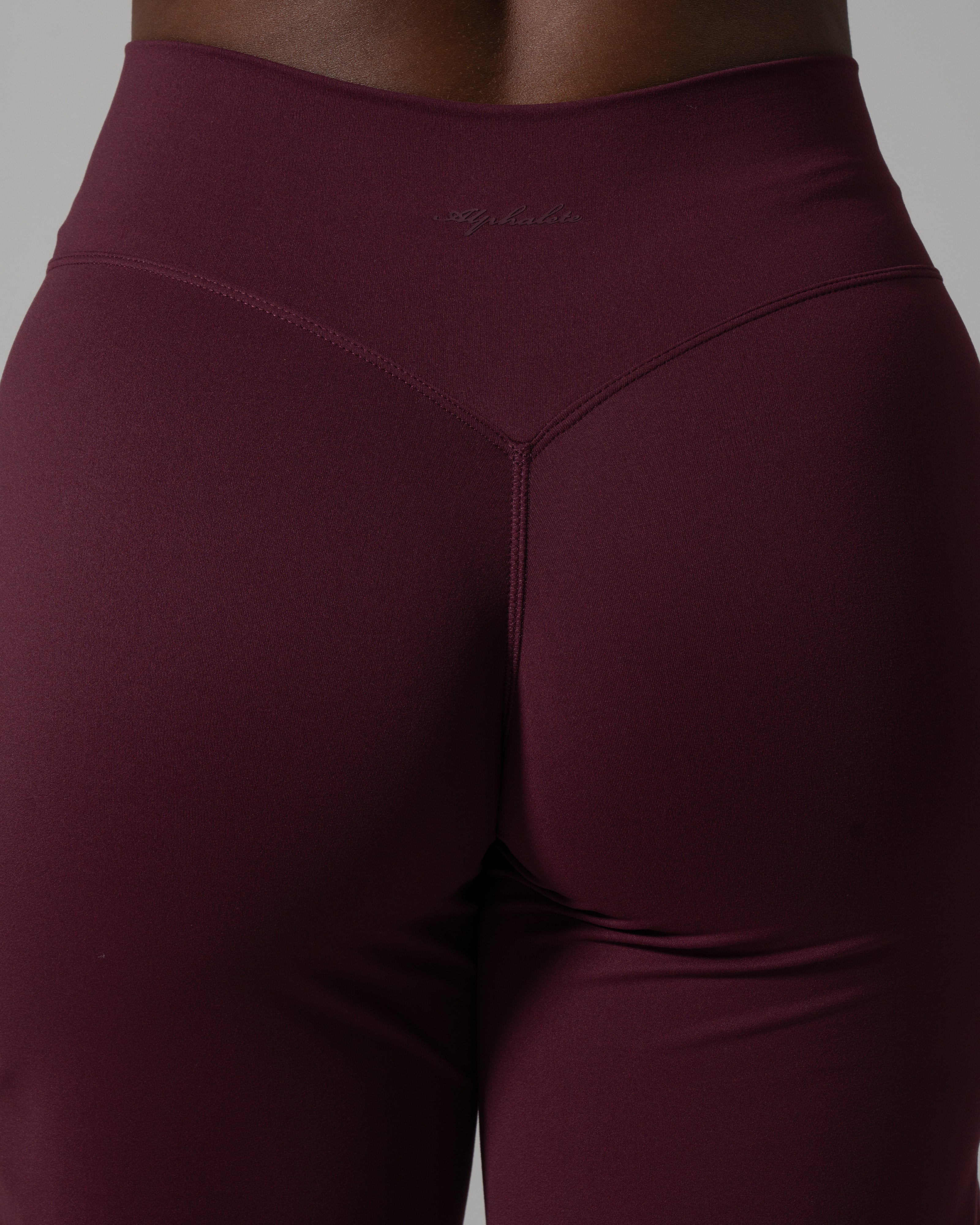 Aura Wide Leg Pant Long - Merlot - Image 6