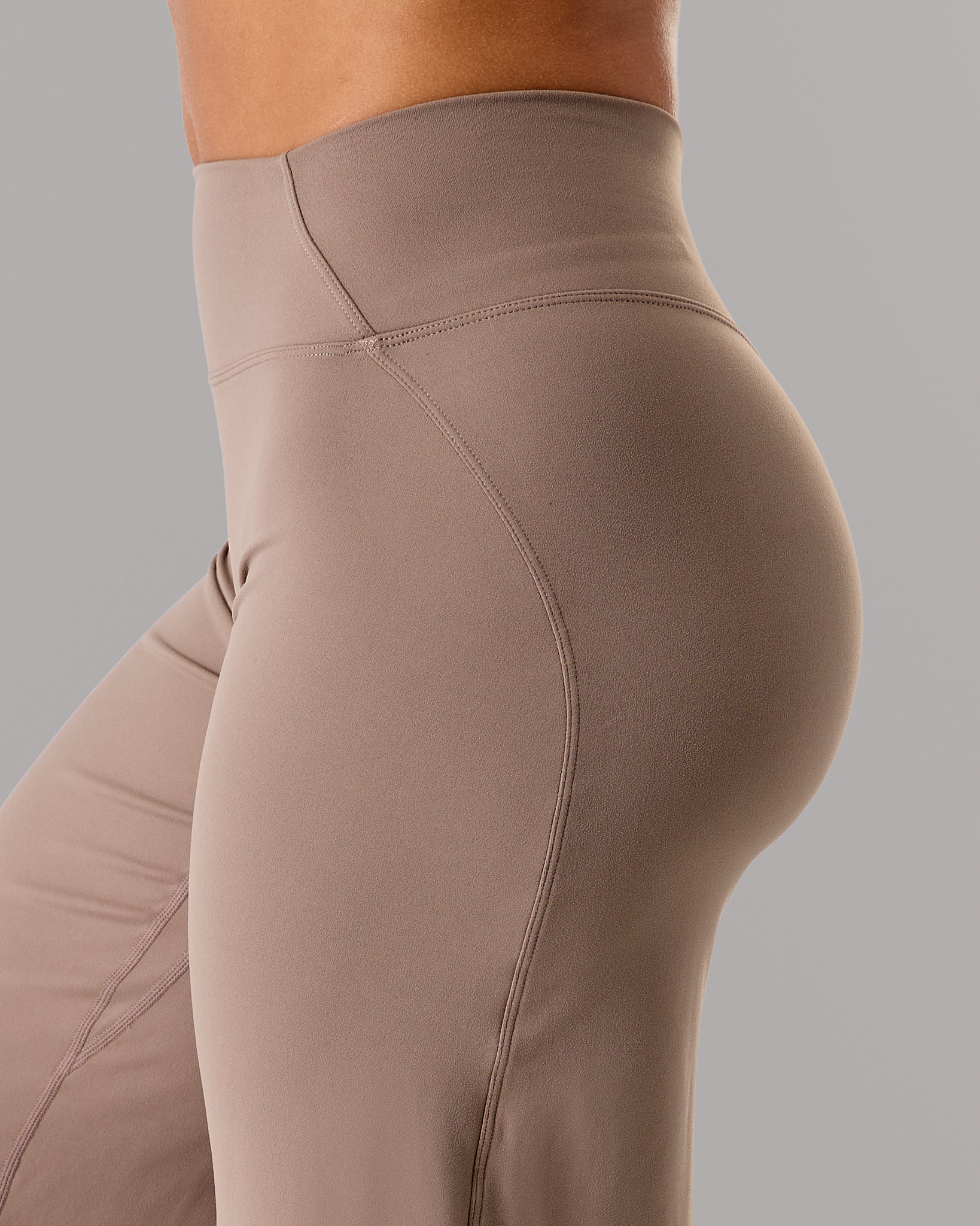 Aura Wide Leg Pant Long - Mocha - Image 6