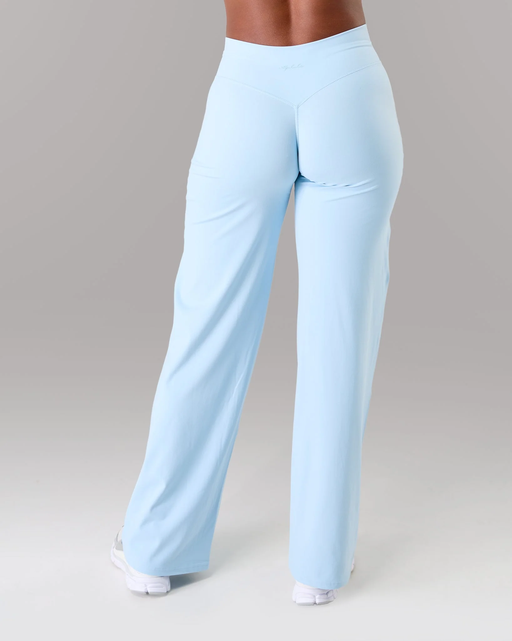 Aura Wide Leg Pant Long - Powder Blue - Image 4