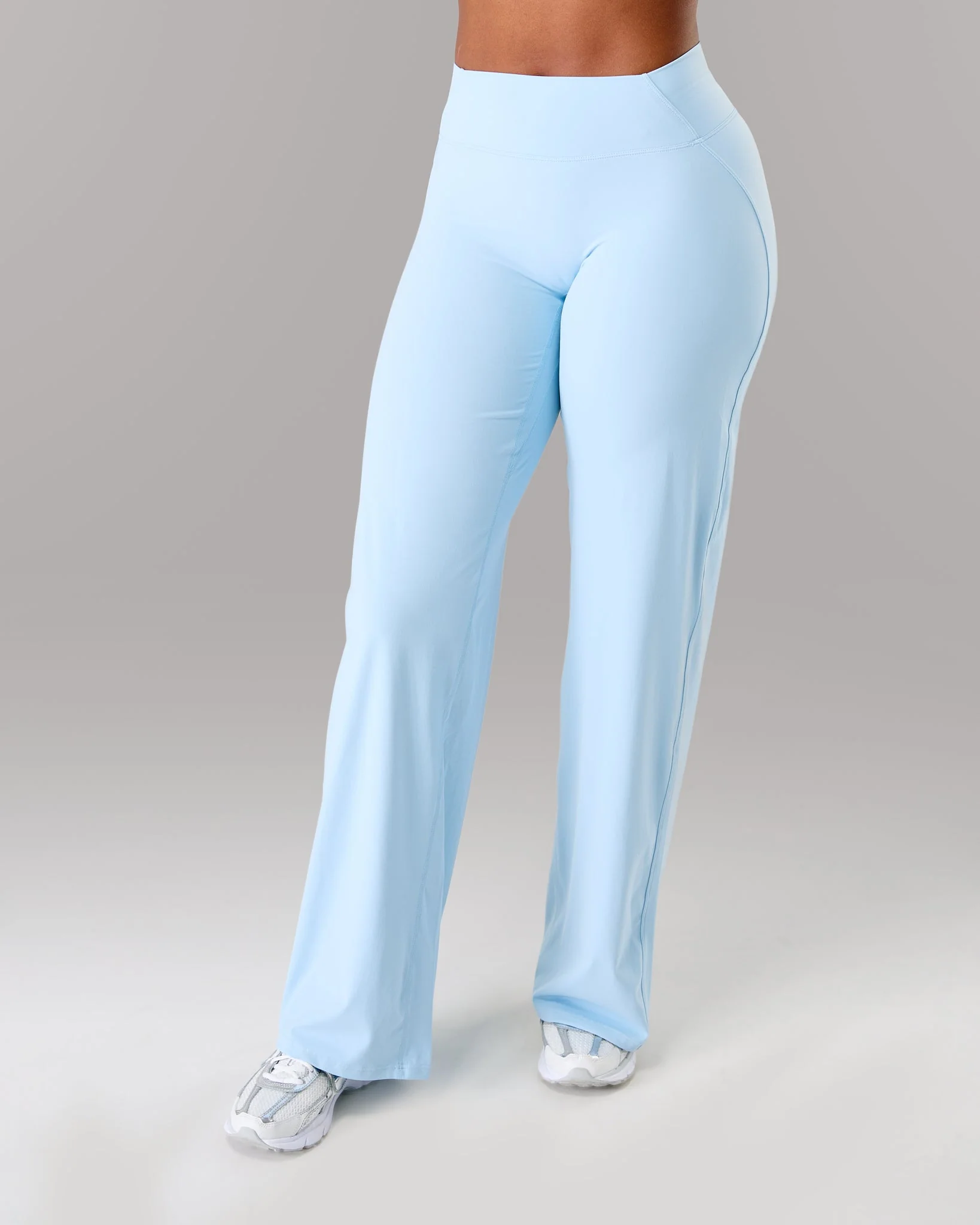 Aura Wide Leg Pant Long - Powder Blue - Image 5