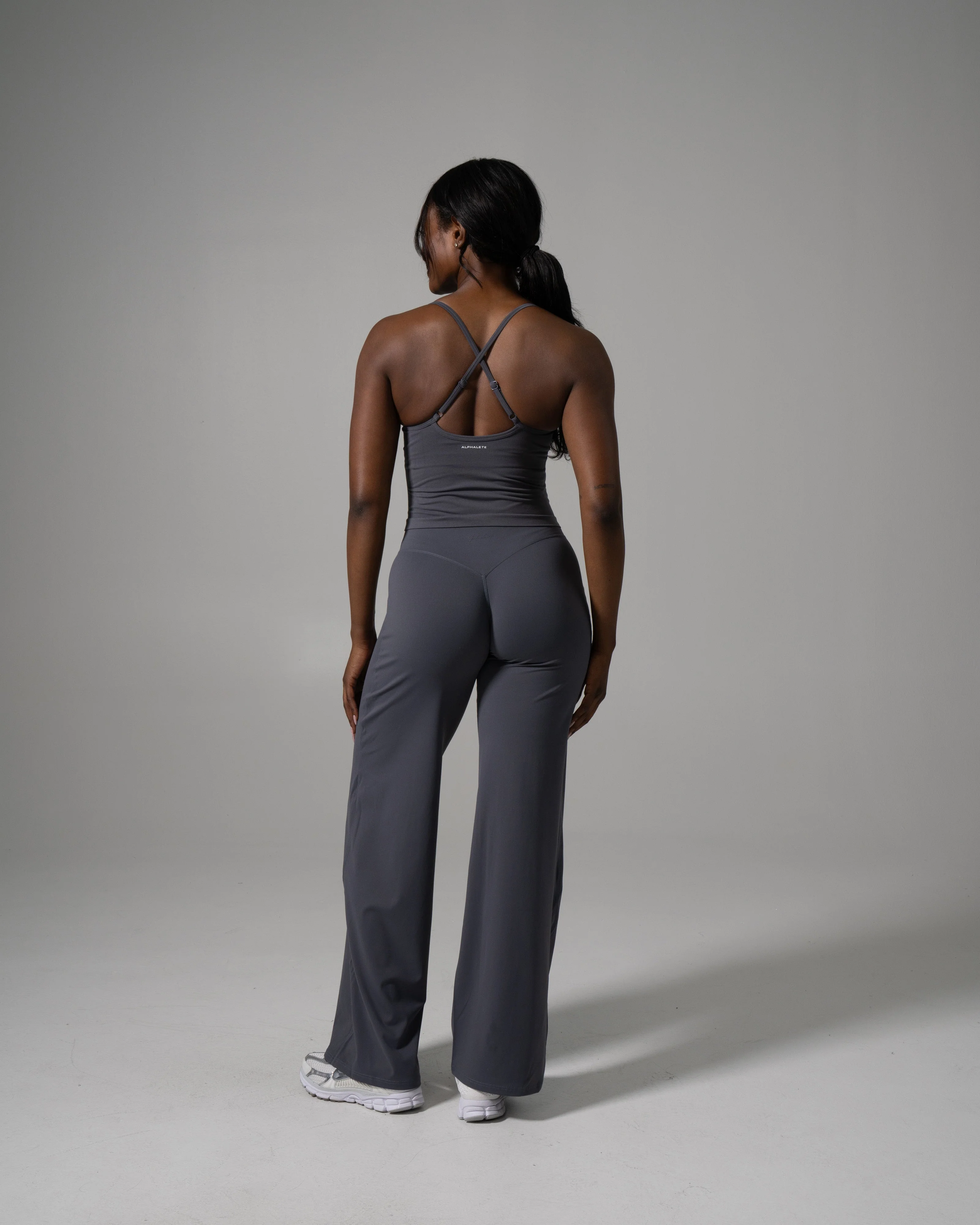 Aura Wide Leg Pant Long - Thunderstorm - Image 4