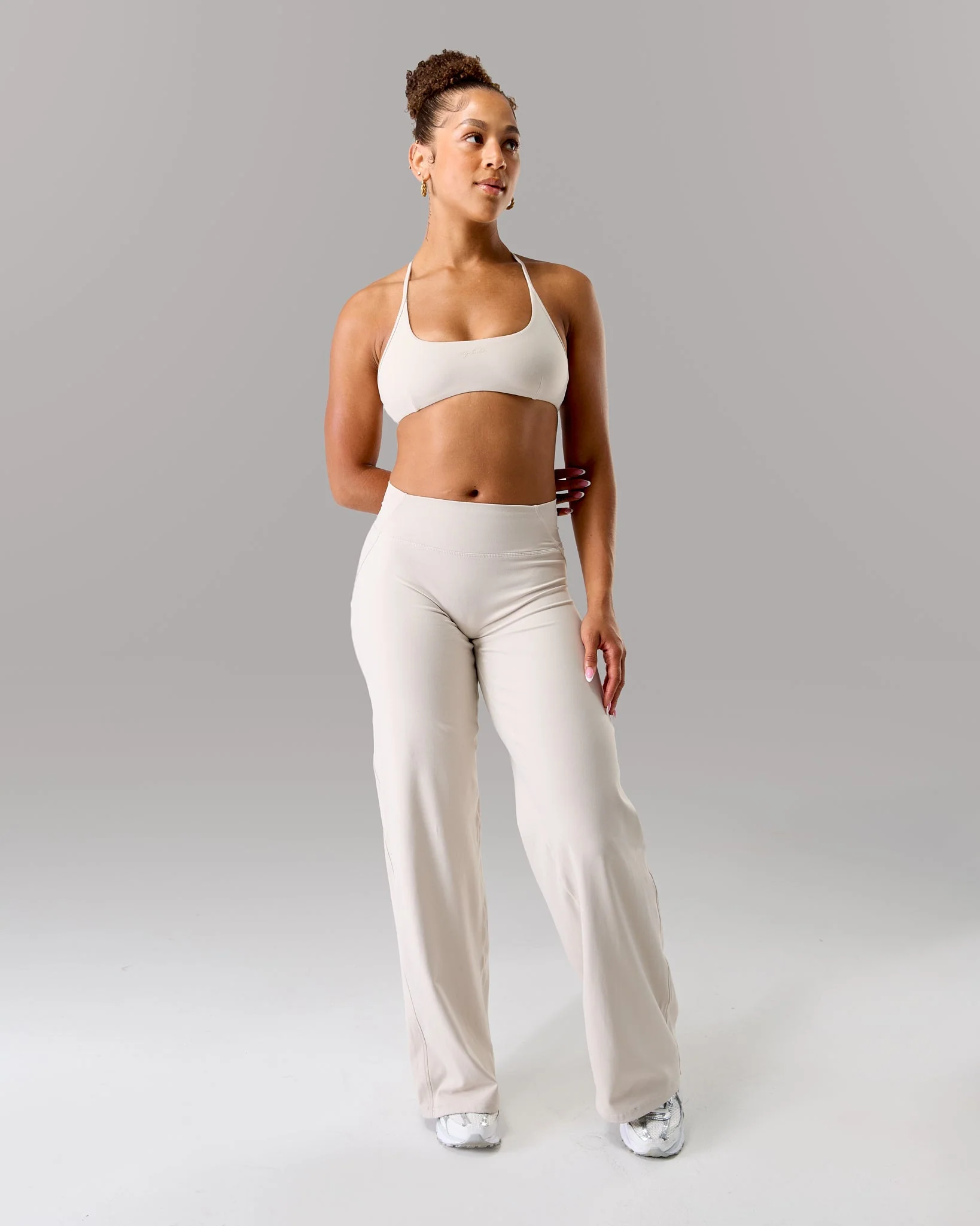 Aura Wide Leg Pant - Wheat - Image 3