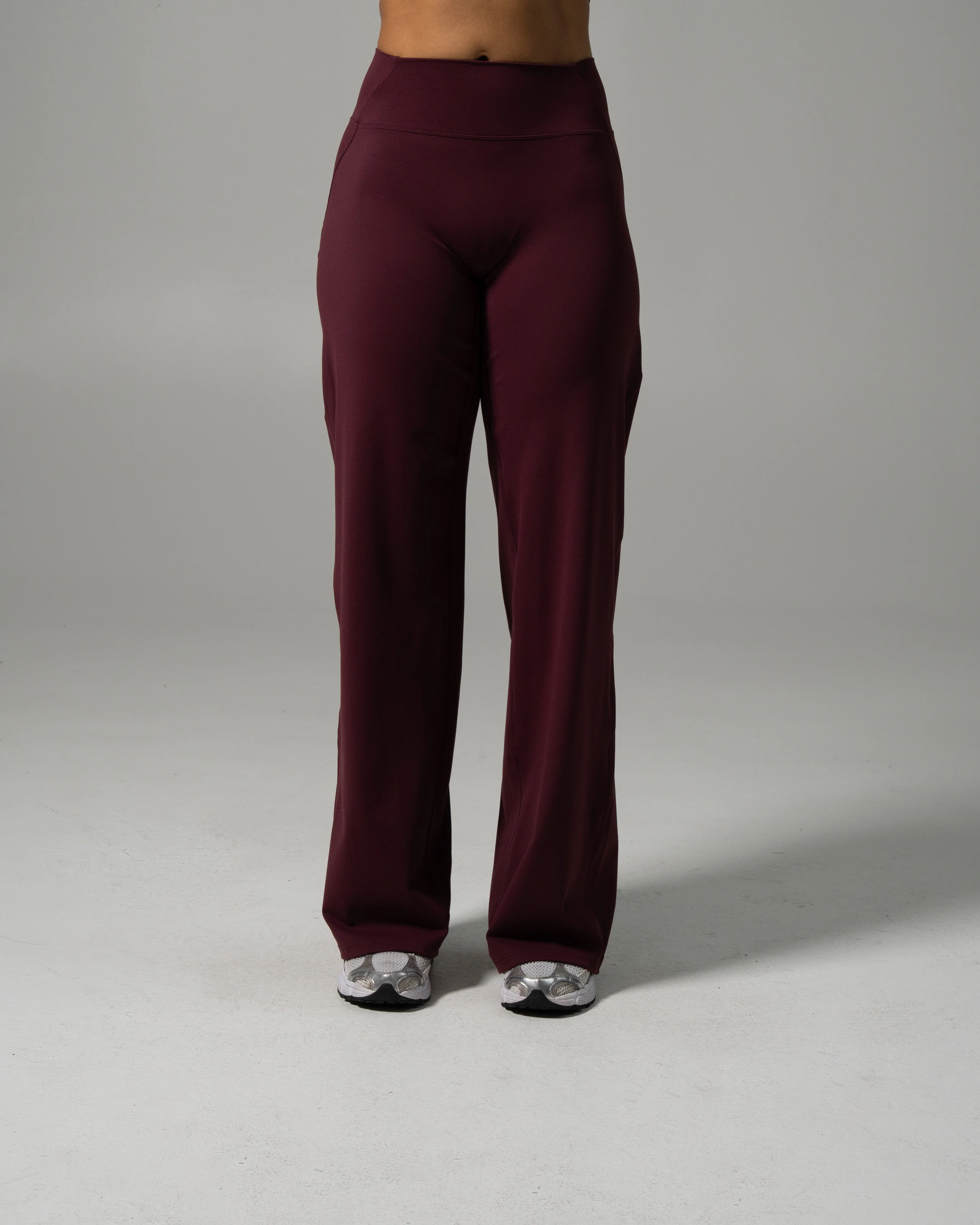 Aura Wide Leg Pant - Merlot - Image 3