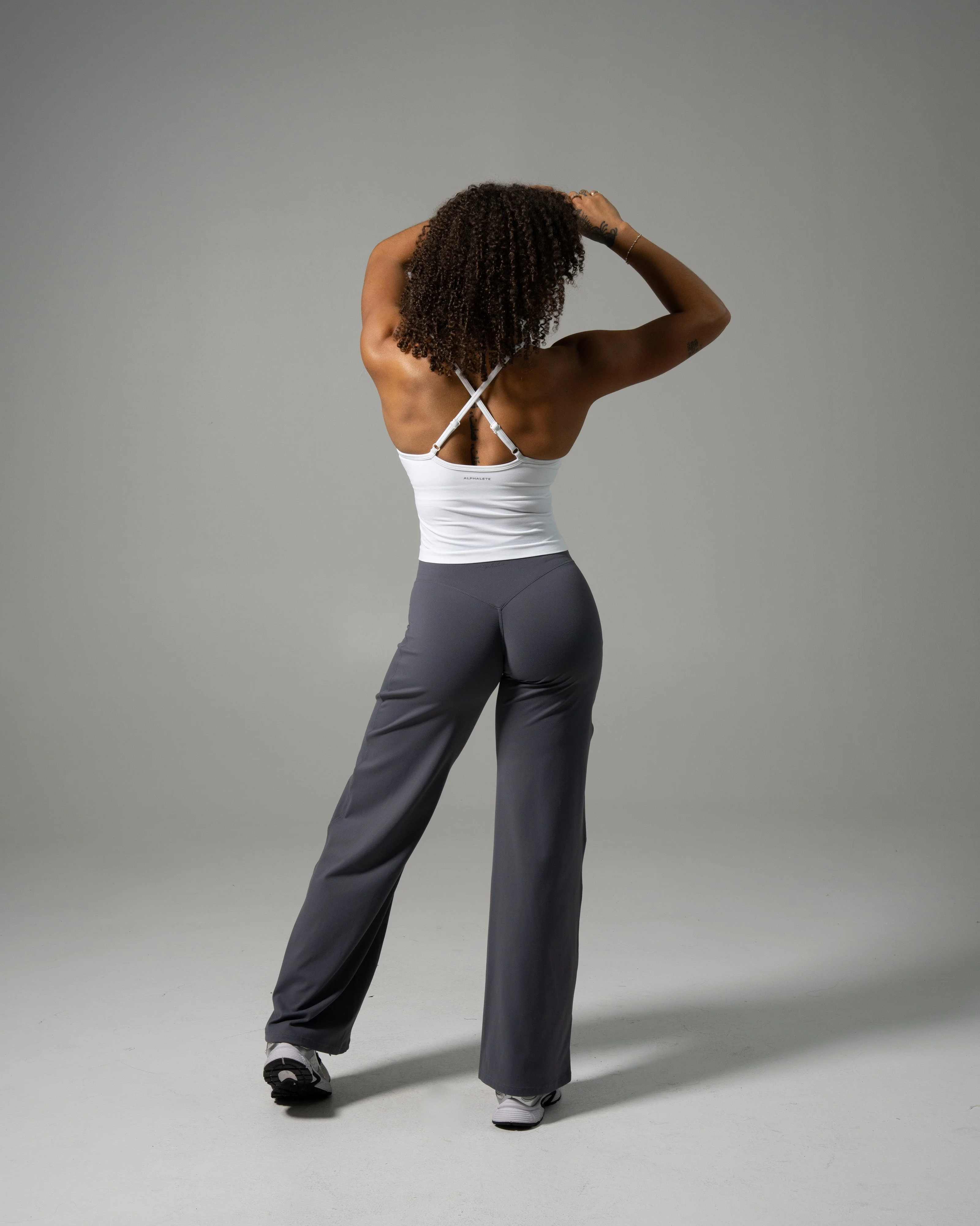 Aura Wide Leg Pant - Thunderstorm - Image 4