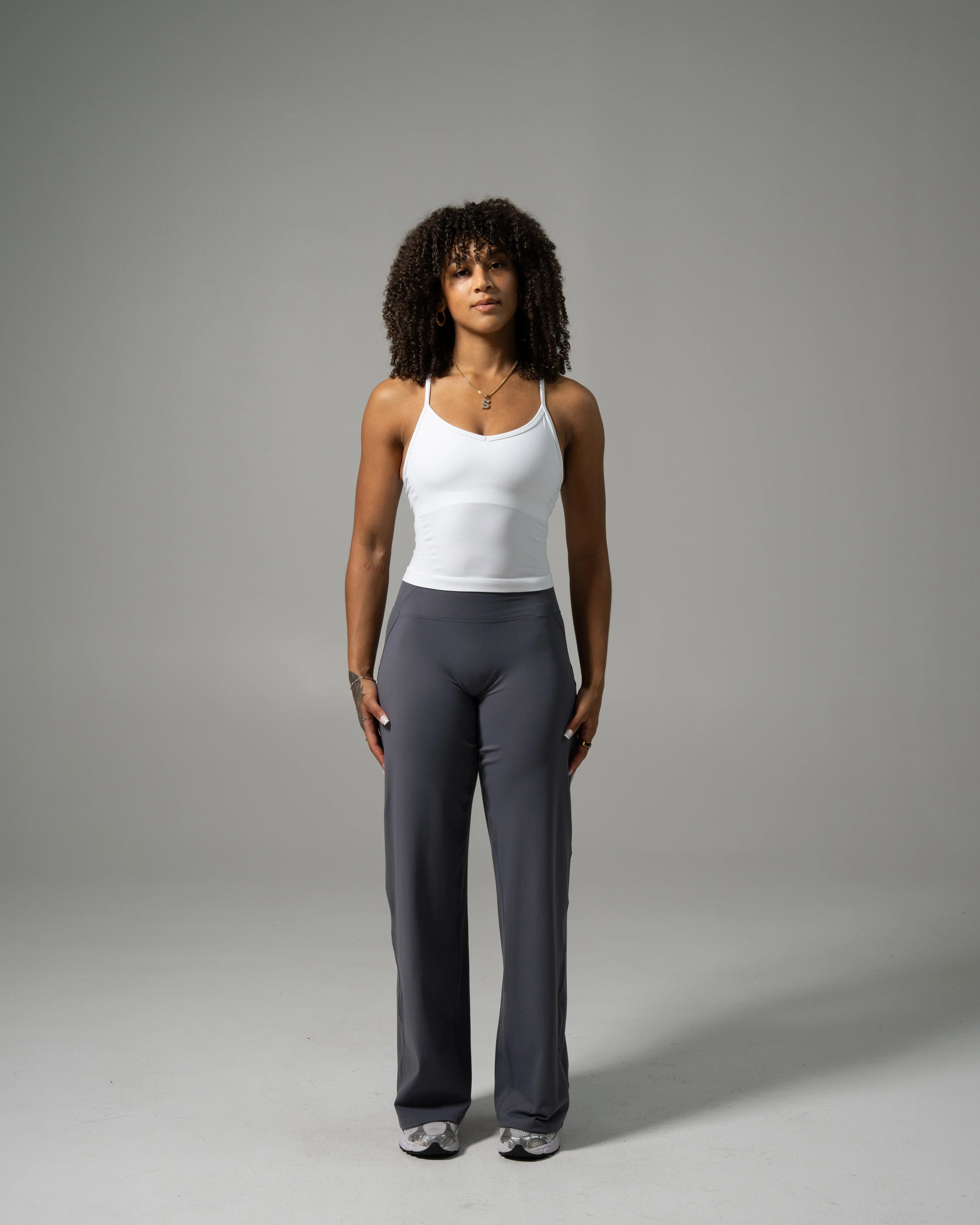 Aura Wide Leg Pant - Thunderstorm - Image 5
