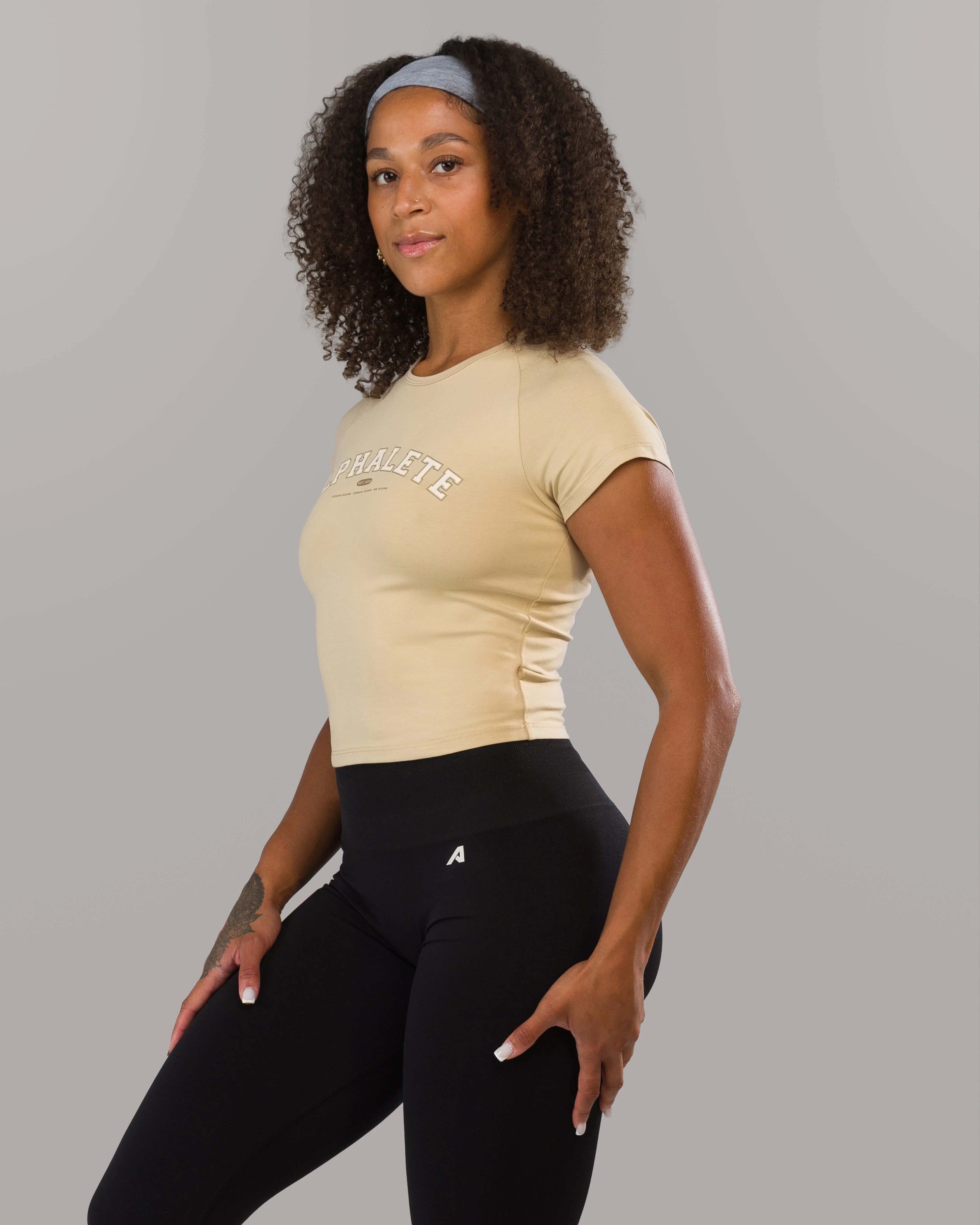 Varsity Baby Tee - Sahara - Image 2
