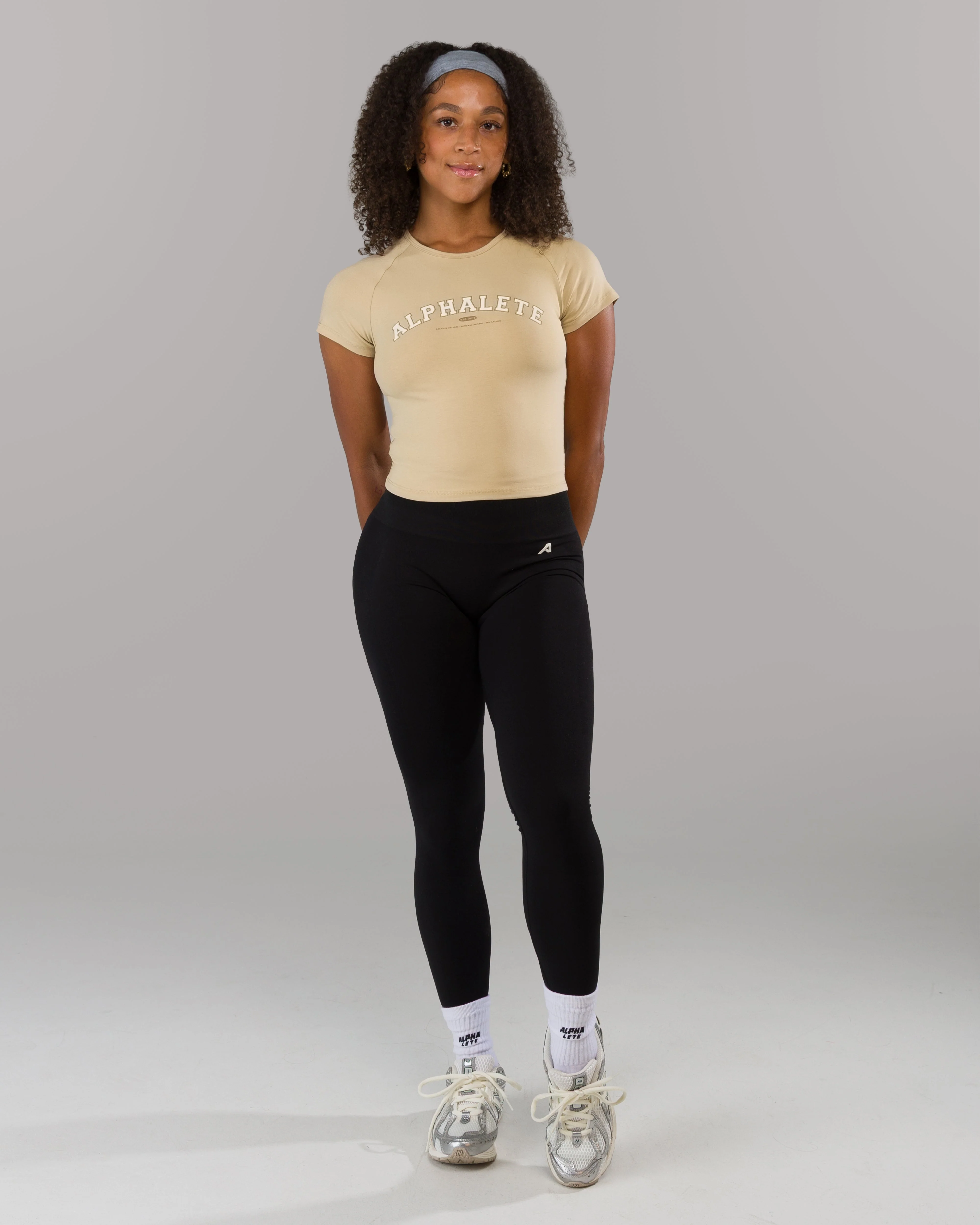 Varsity Baby Tee - Sahara - Image 4